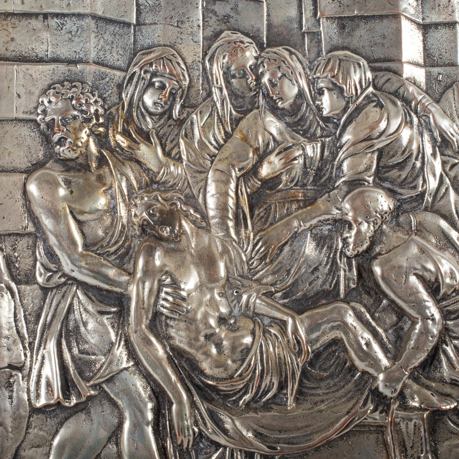 SILVER PLATED RELIGIOUS RELIEF - 2