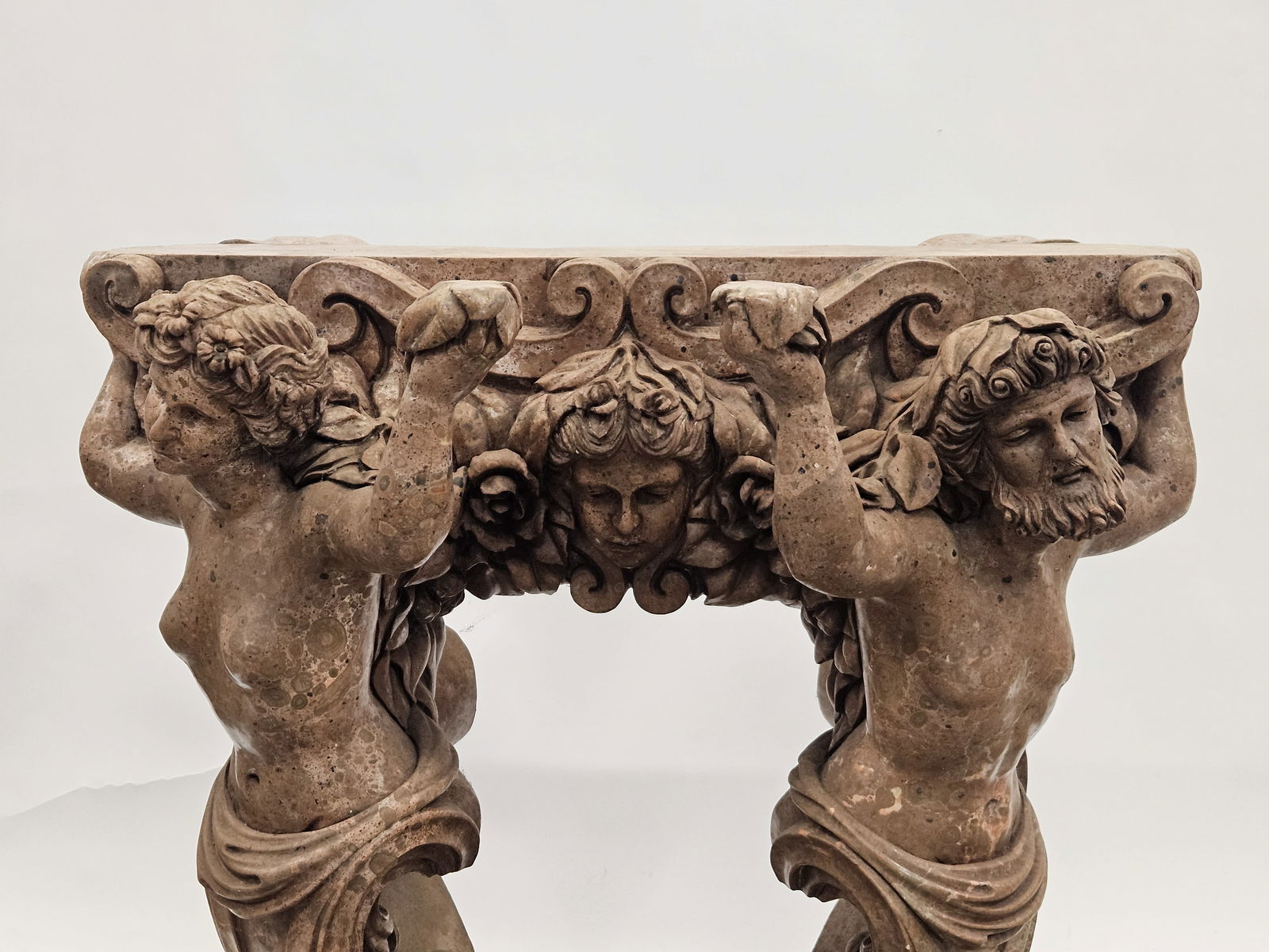 LOUIS XIV MARBLE CONSOLE TABLE - 2