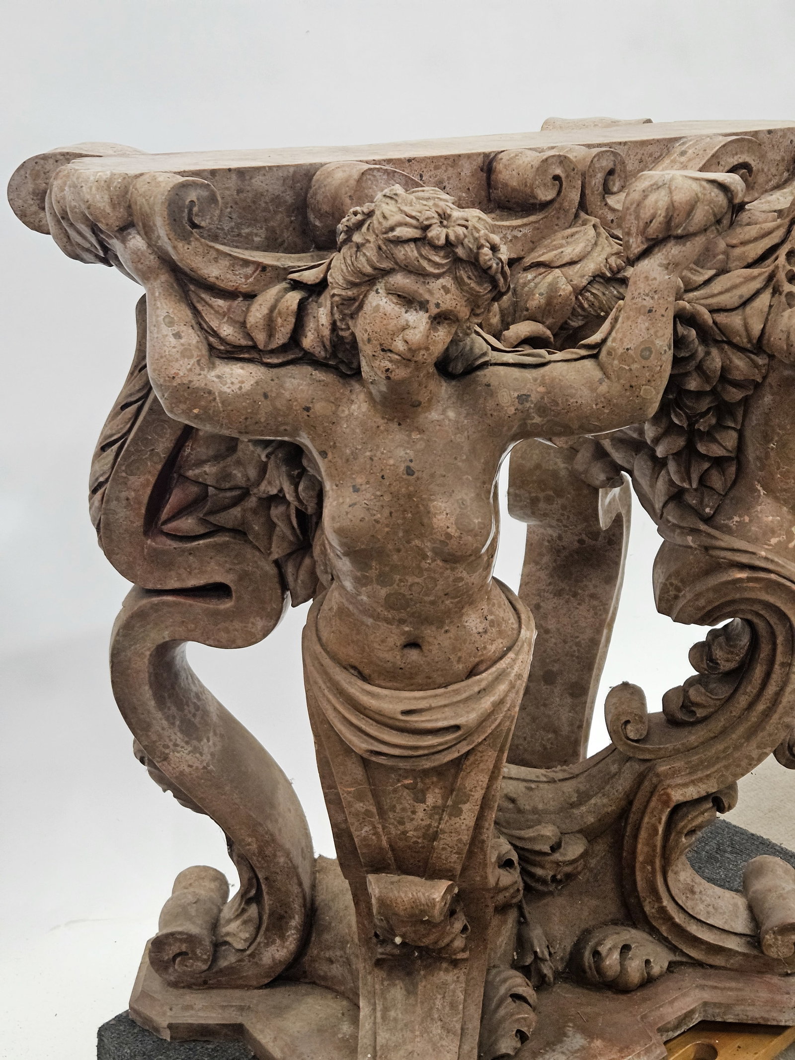 LOUIS XIV MARBLE CONSOLE TABLE - 3