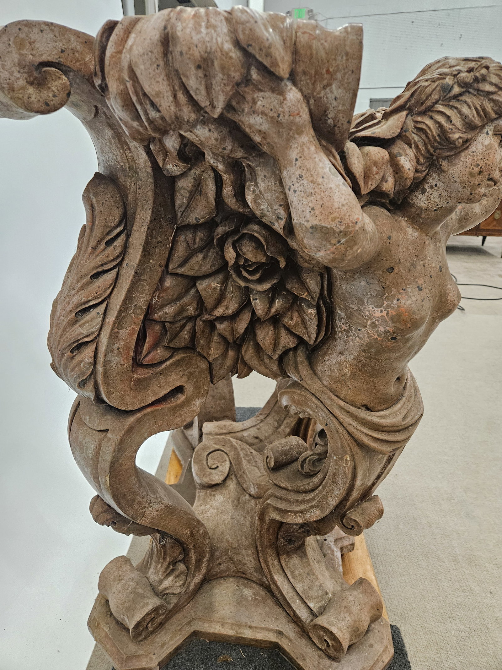 LOUIS XIV MARBLE CONSOLE TABLE - 4