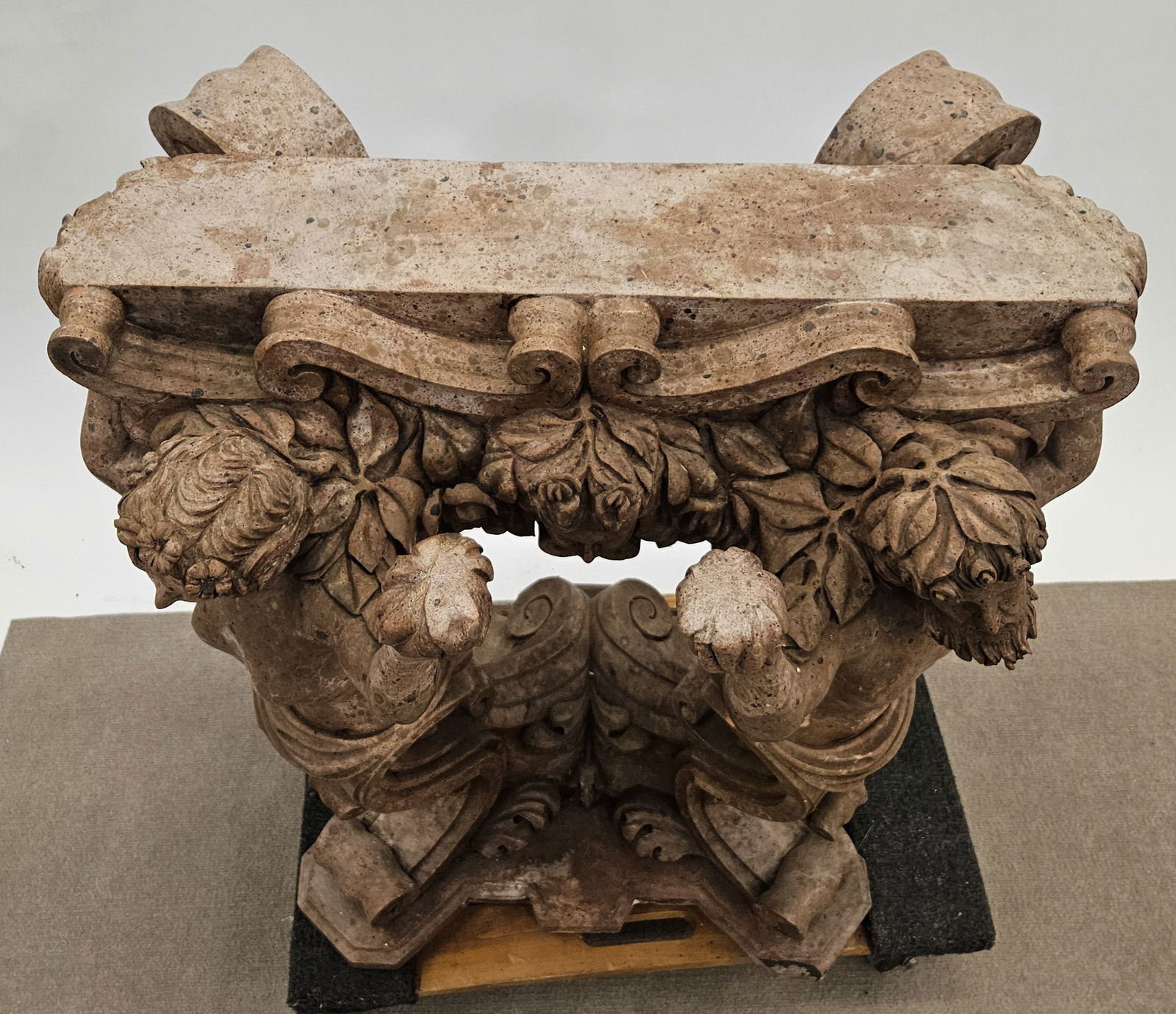 LOUIS XIV MARBLE CONSOLE TABLE - 7