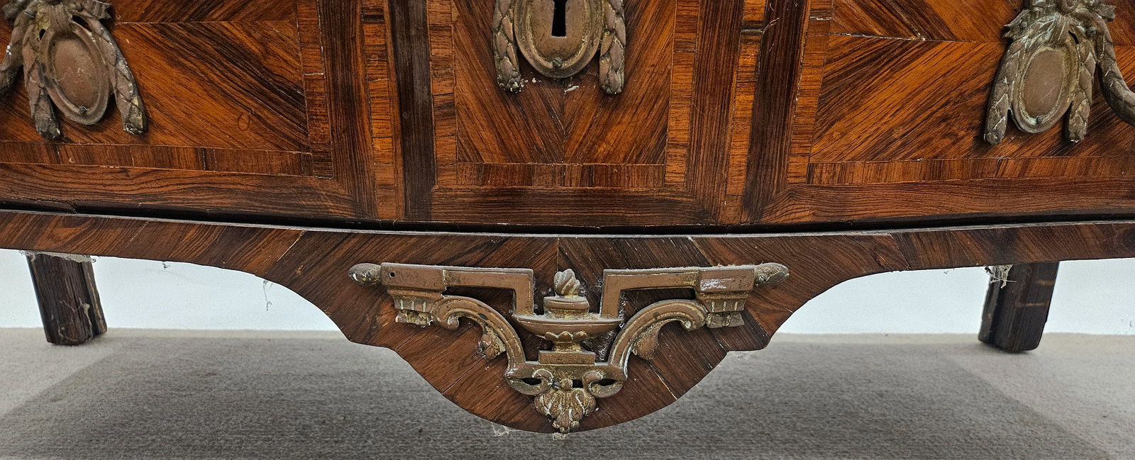 LOUIS XV MARBLE TOP COMMODE - 9
