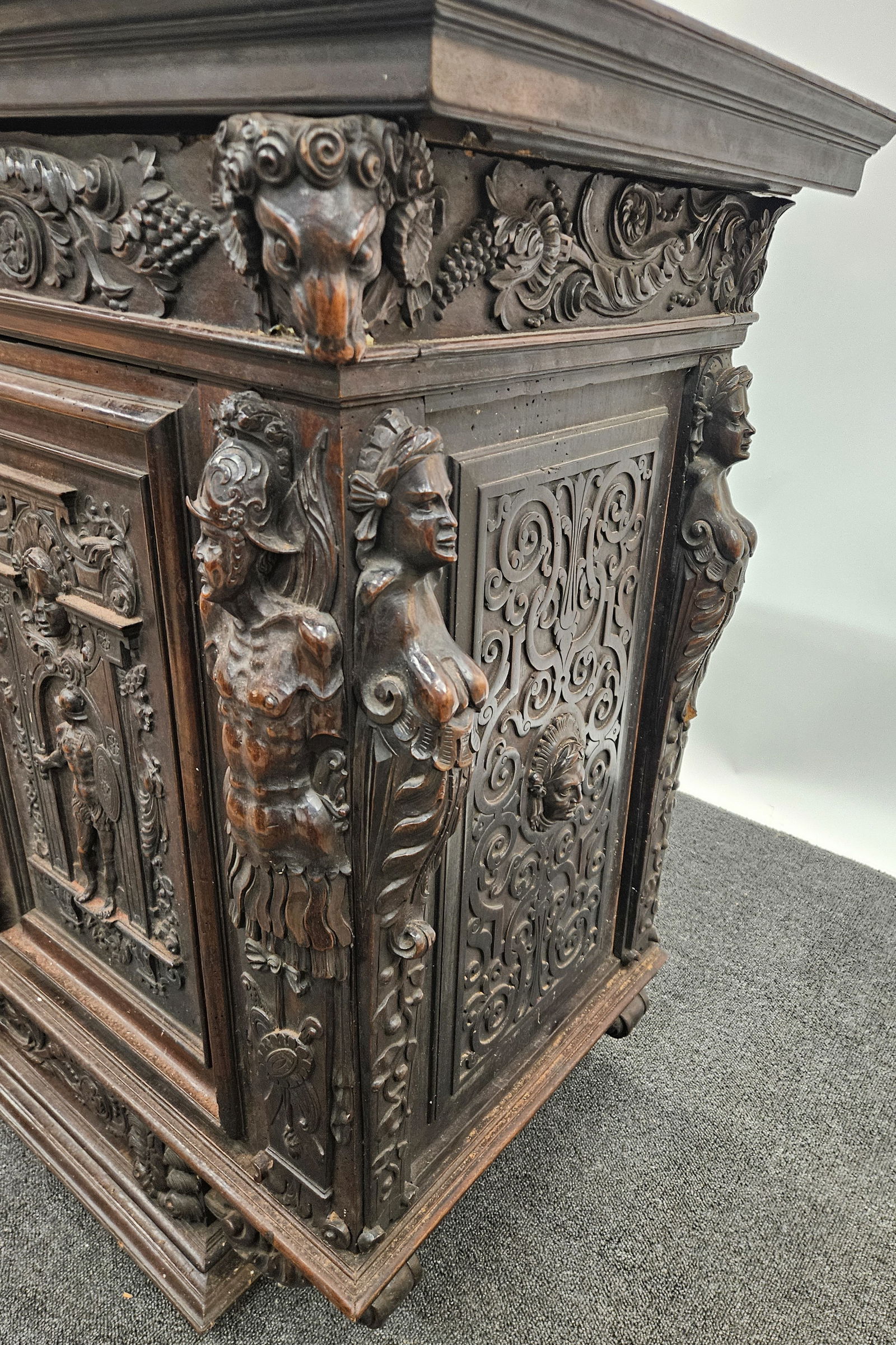 CONTINENTAL WALNUT CUPBOARD - 7