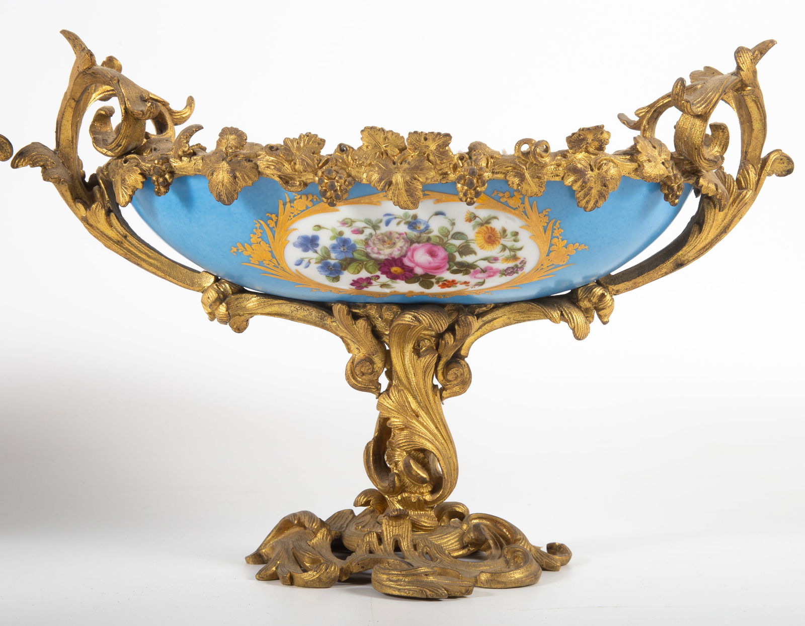 ANTIQUE PARIS PORCELAIN COMPOTES - 2