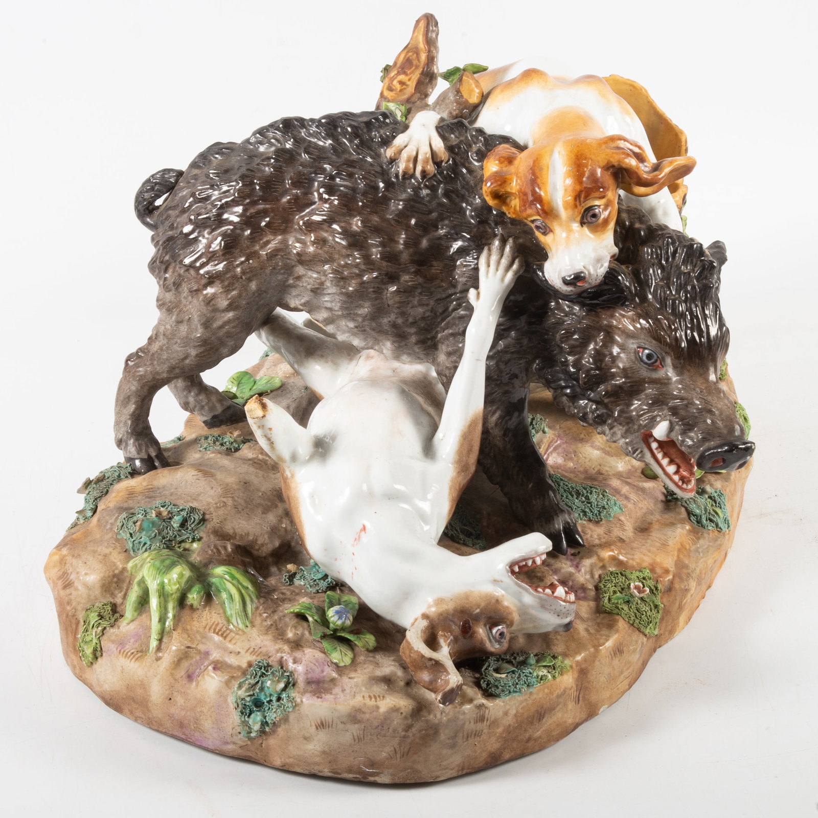 ANTIQUE MEISSEN PORCELAIN GROUP - 3