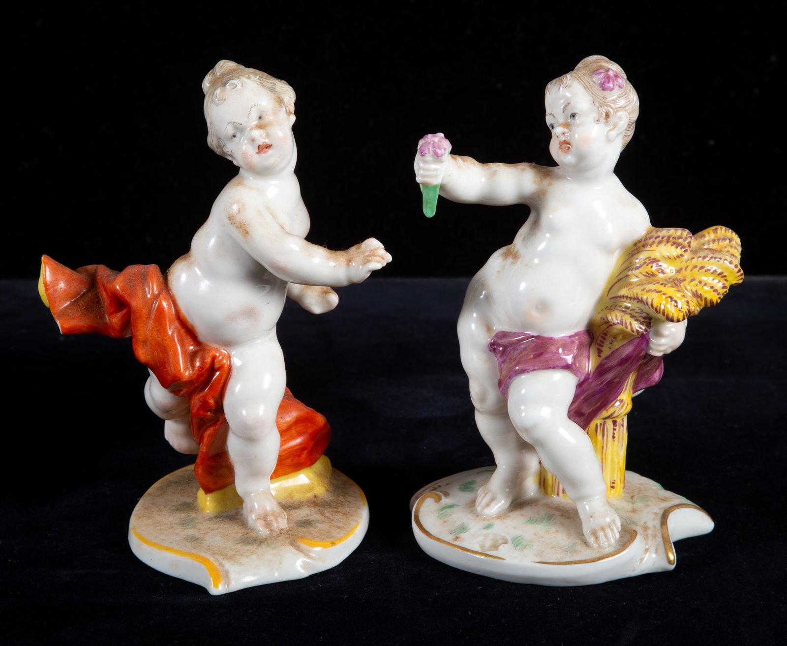 CLASSICAL PORCELAIN CHERUBS (4) - 2