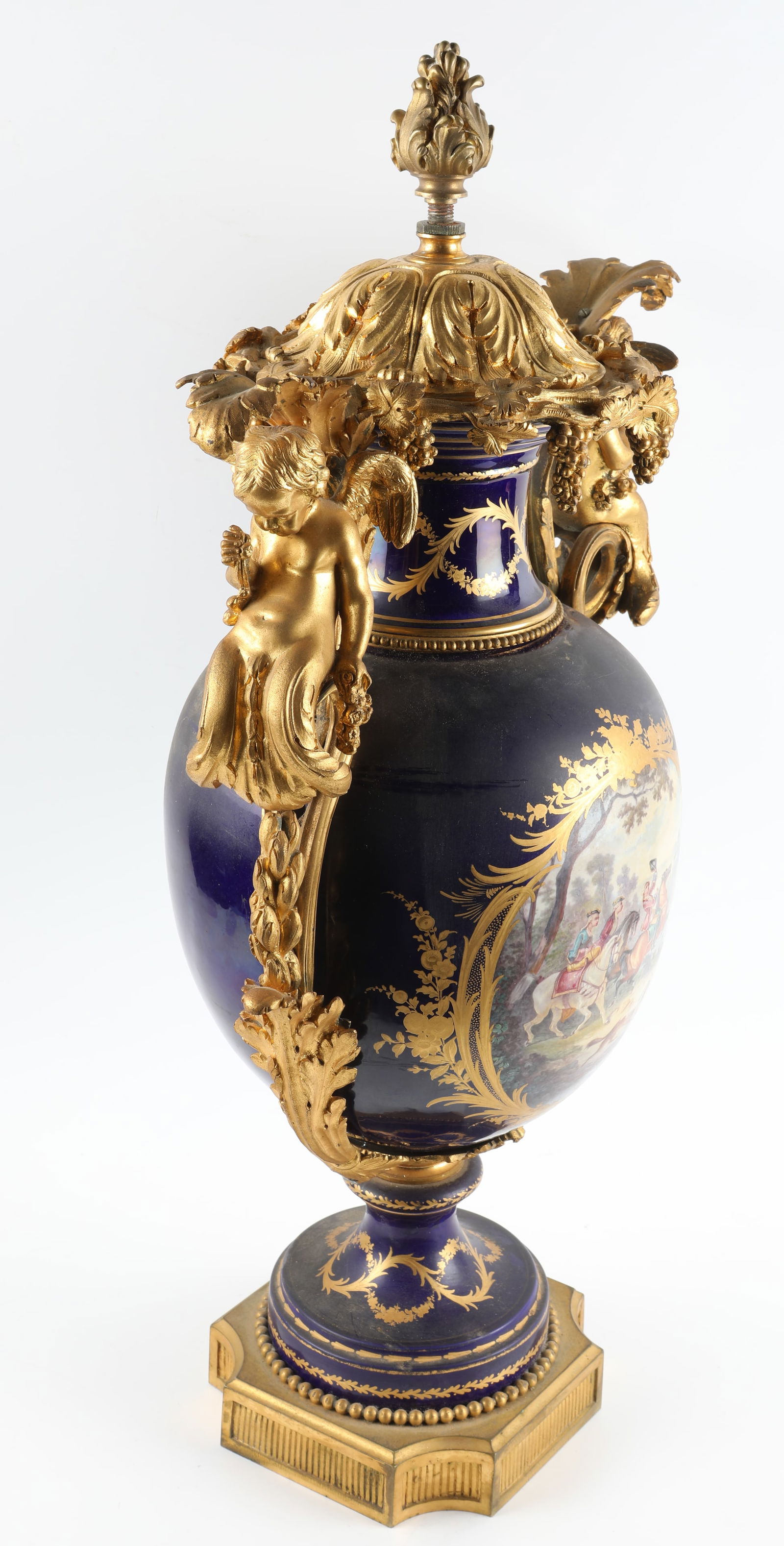 ANTIQUE SEVRES URN - 4