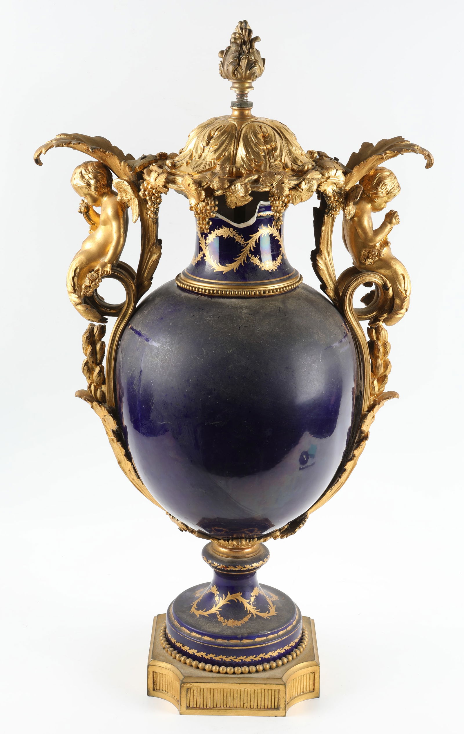 ANTIQUE SEVRES URN - 6