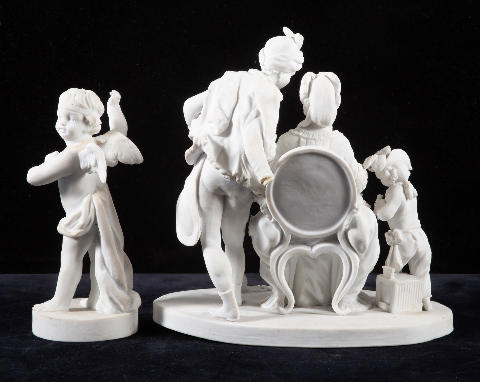 ANTIQUE CONTINENTAL BISQUE FIGURES (4) - 4
