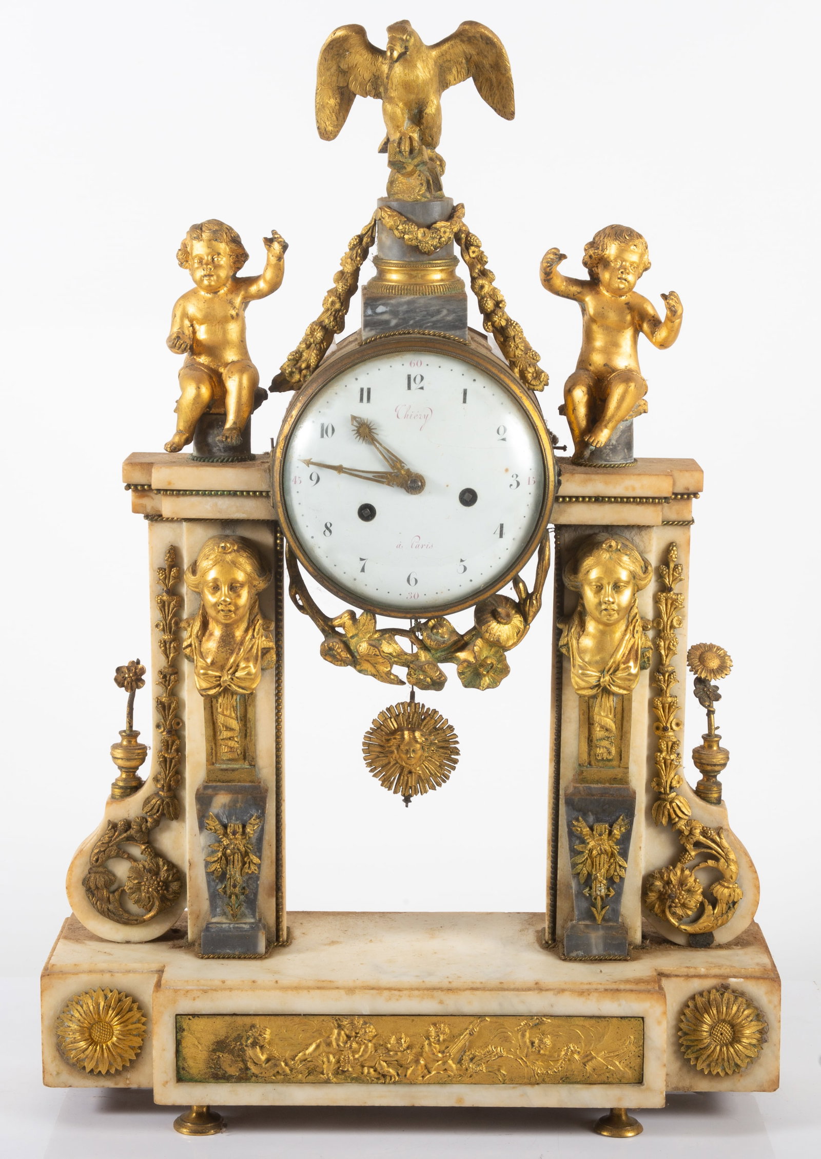 LOUIS XVI STYLE MANTEL CLOCK (1 of 7)
