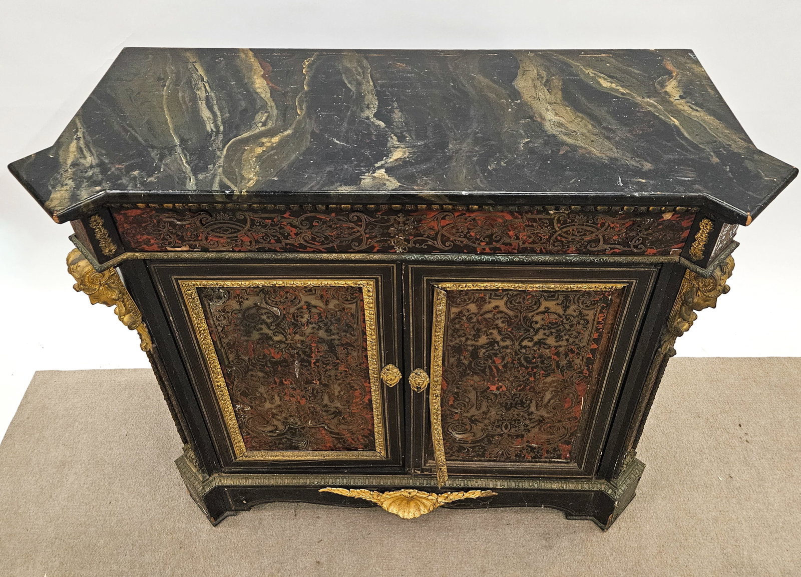 BOULLE TWO DOOR CABINET - 2