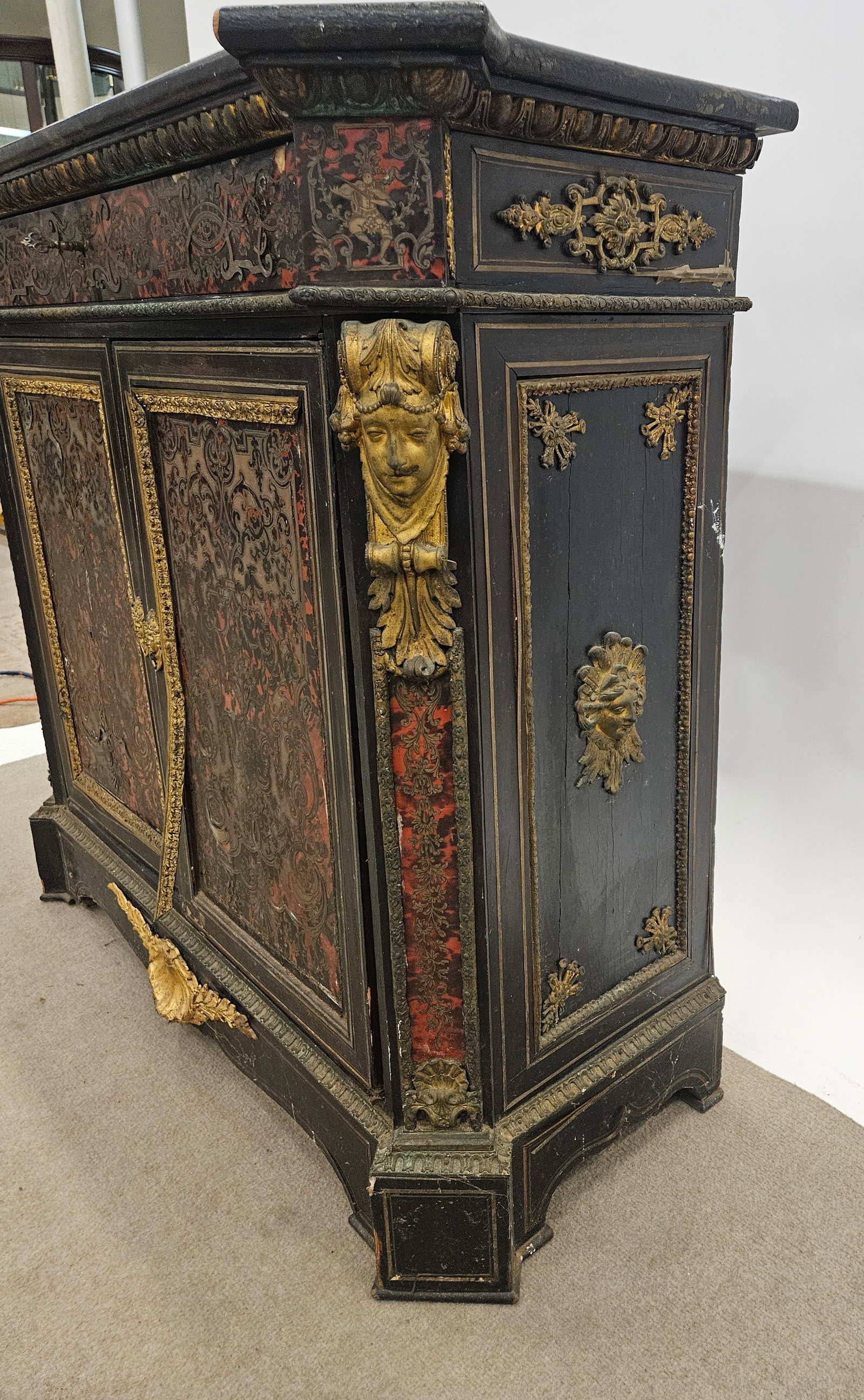 BOULLE TWO DOOR CABINET - 5