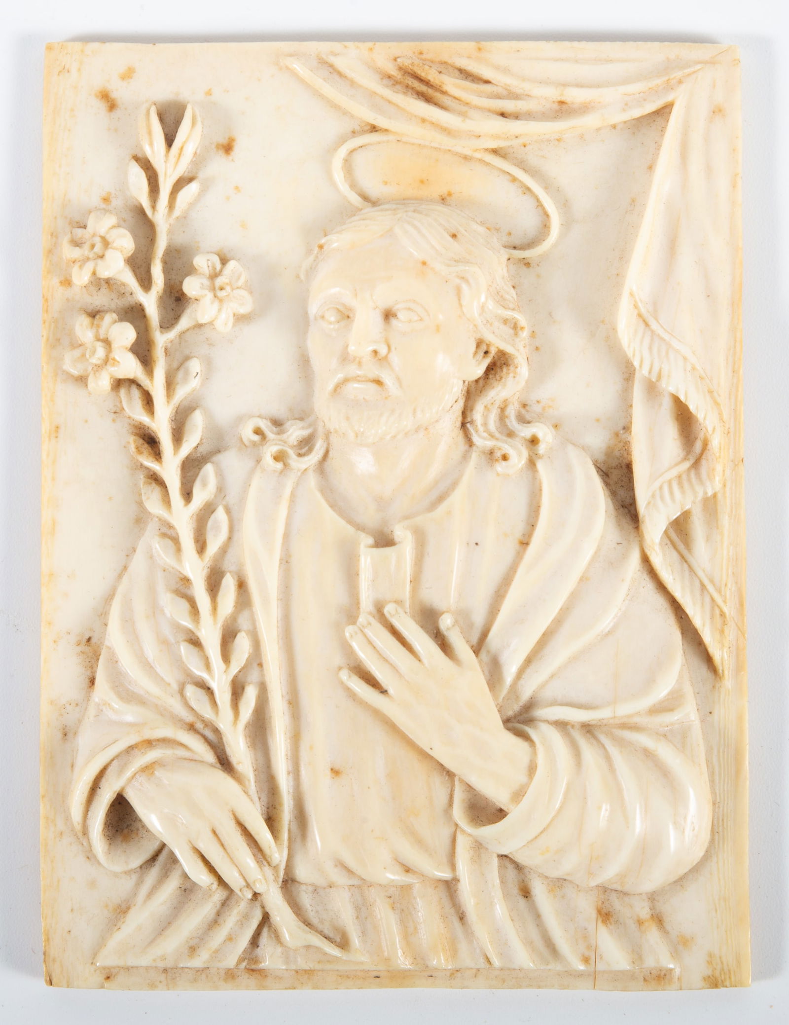 (2) RELIGIOUS BONE CARVINGS - 2