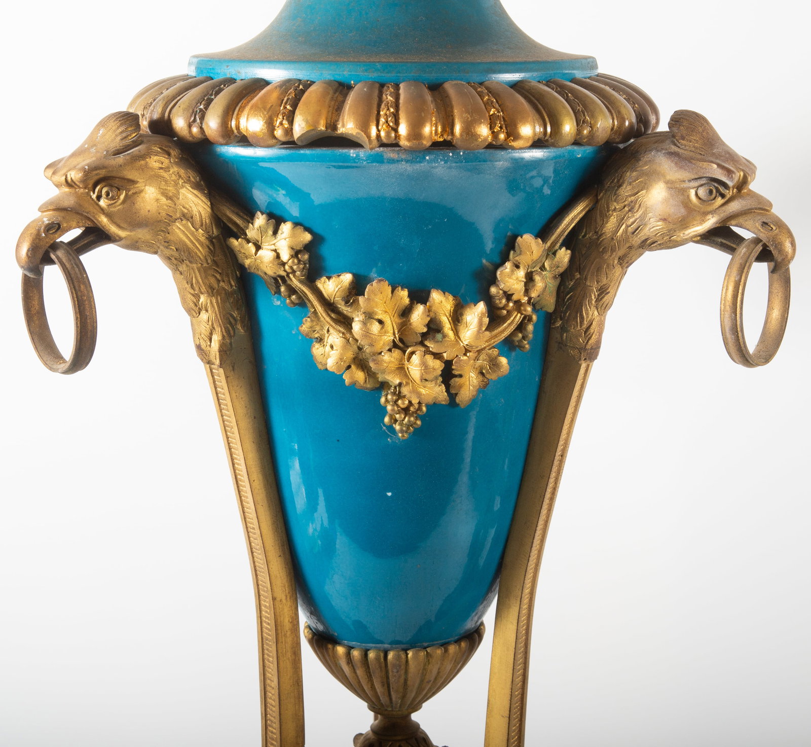 ANTIQUE SEVRES PORCELAIN URNS (2) - 2