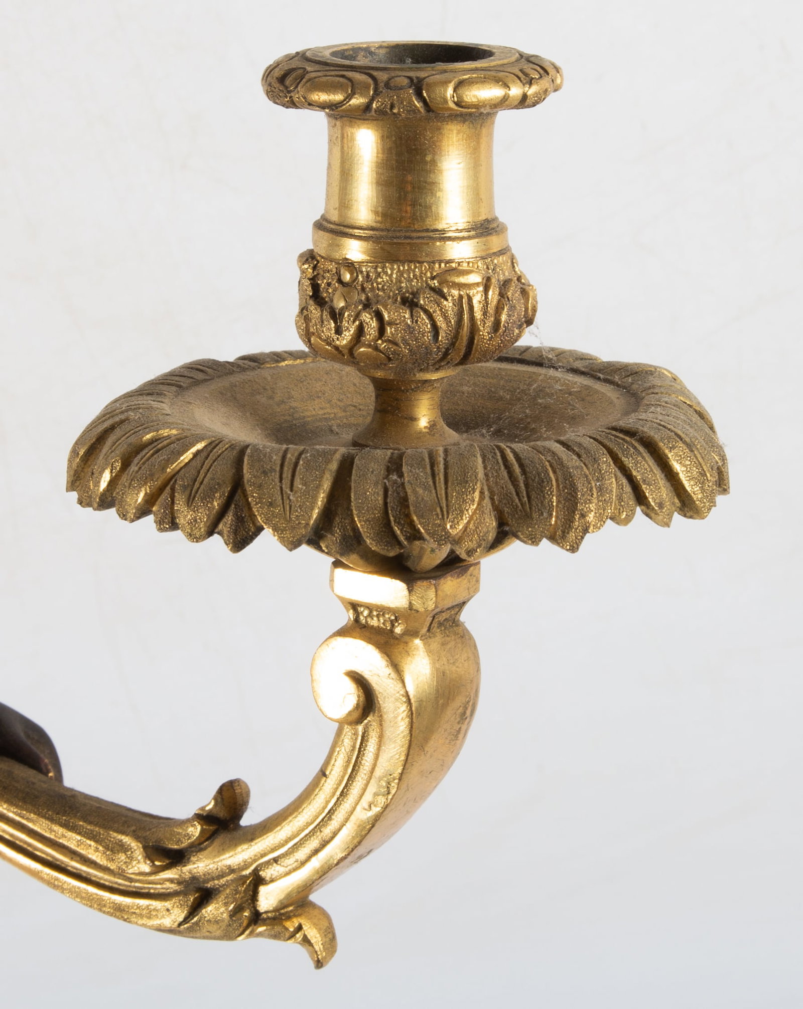 GILT BRONZE SCONCES (2) - 4