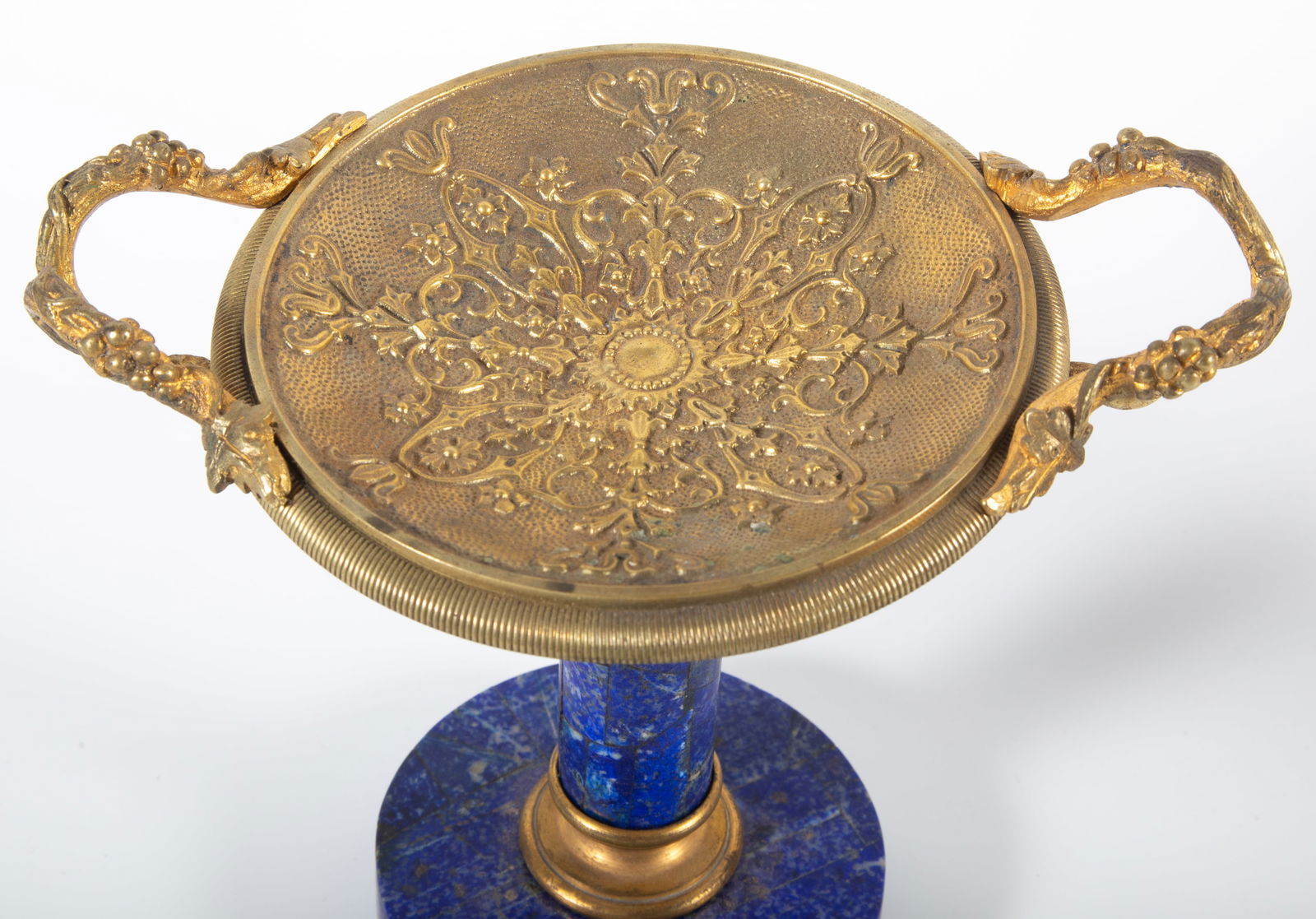 (2) HARDSTONE & ORMOLU TAZZAS - 3