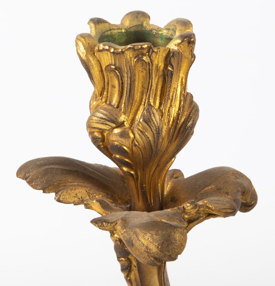 ANTIQUE ORMOLU CANDELABRA (2) - 3