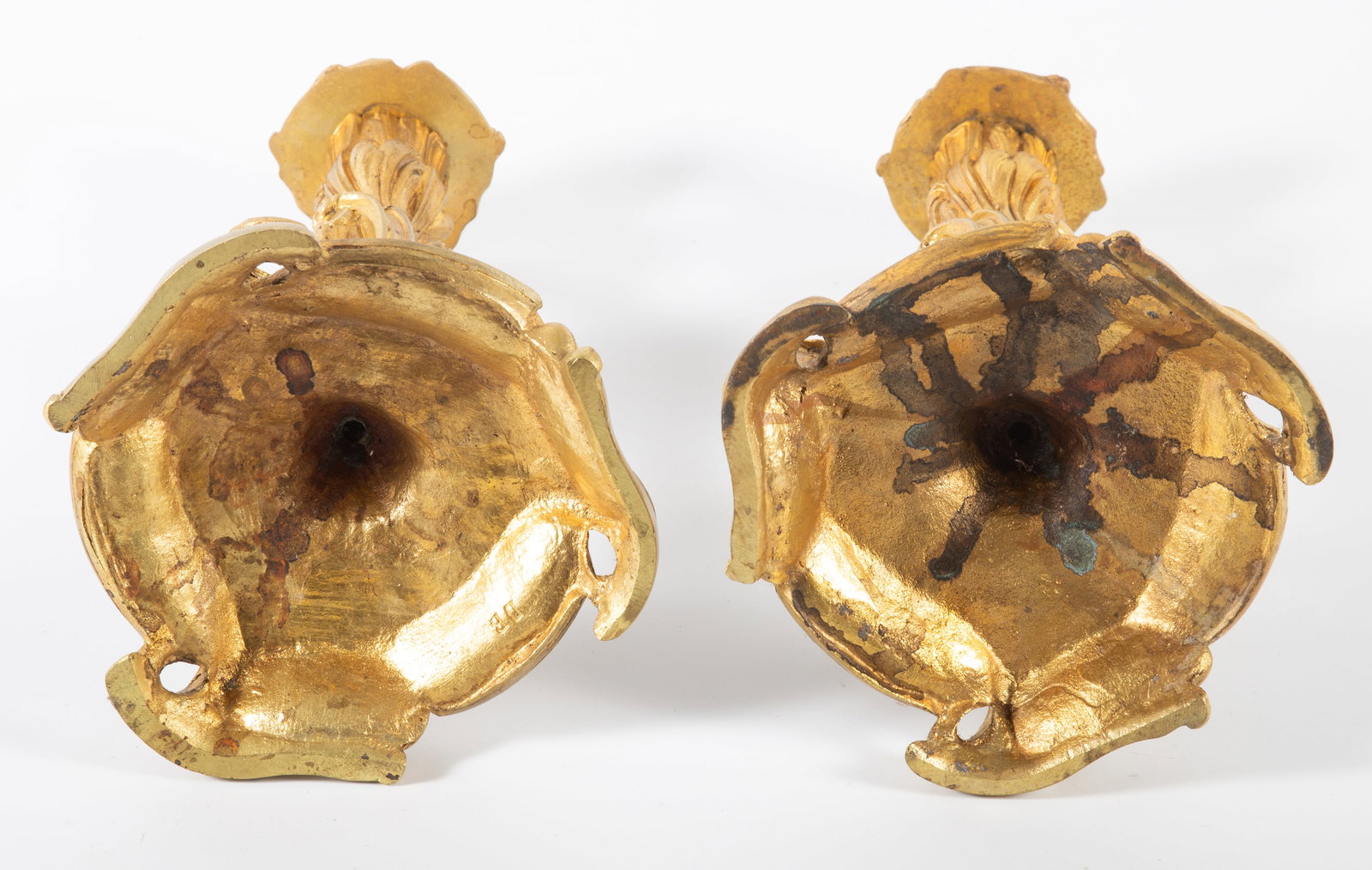 PAIR LOUIS XV STYLE CANDLESTICKS - 4