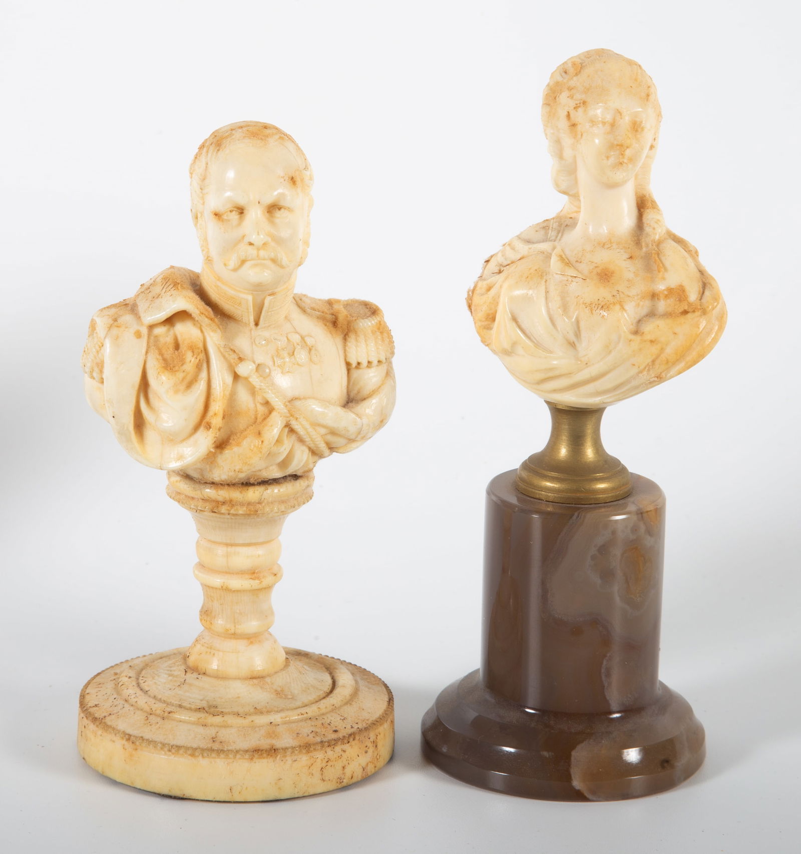 (4) ANTIQUE CARVED BONE FIGURES - 2