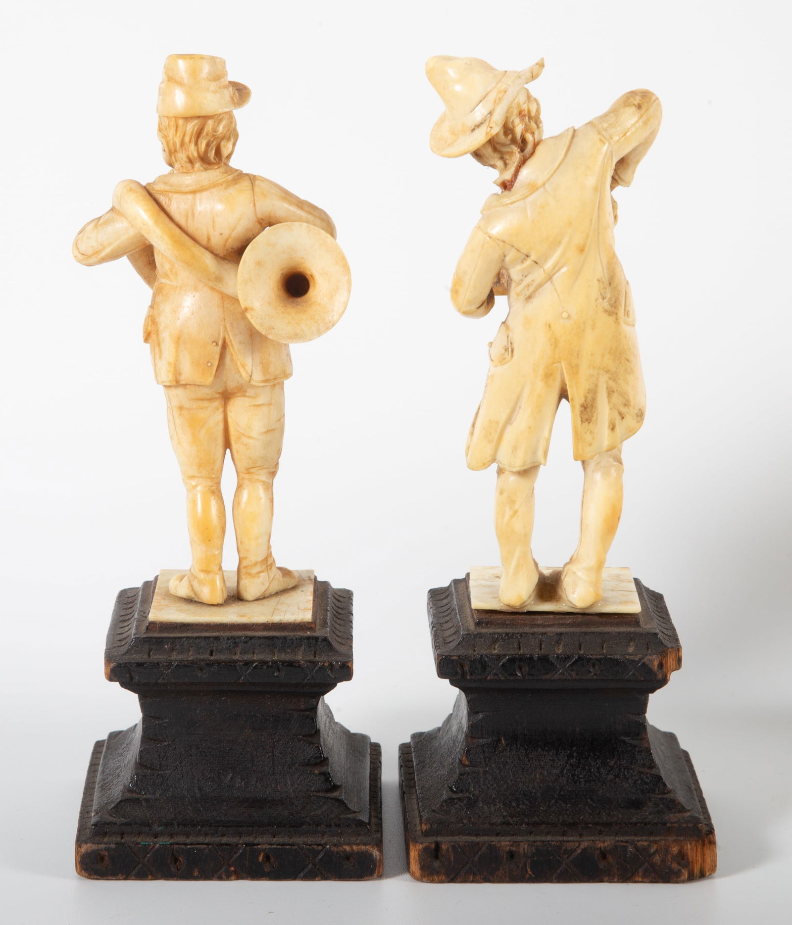 (4) ANTIQUE CARVED BONE FIGURES - 4