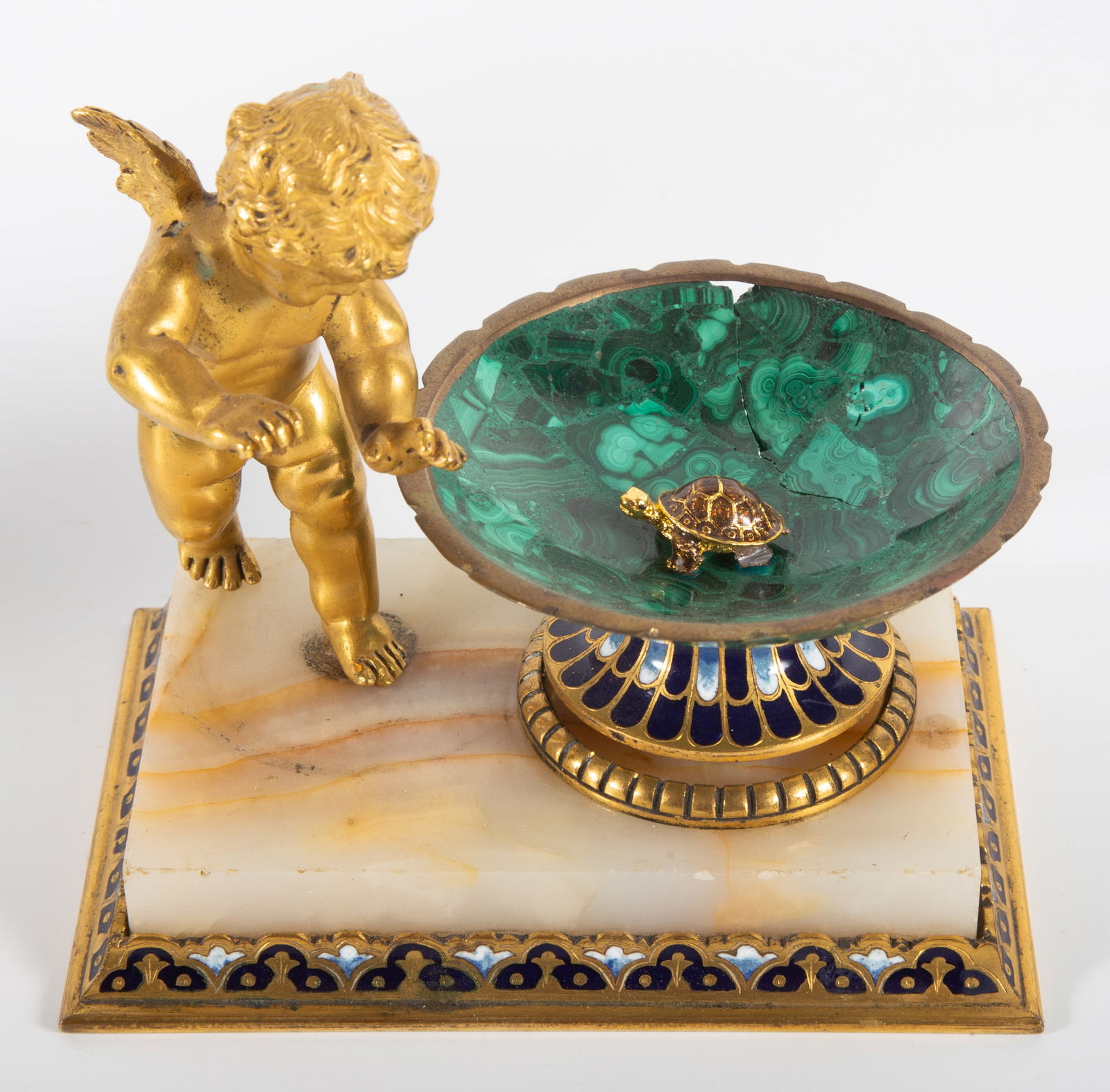 BRONZE PUTTI COMPOTE / DISH (2) PCS. - 2