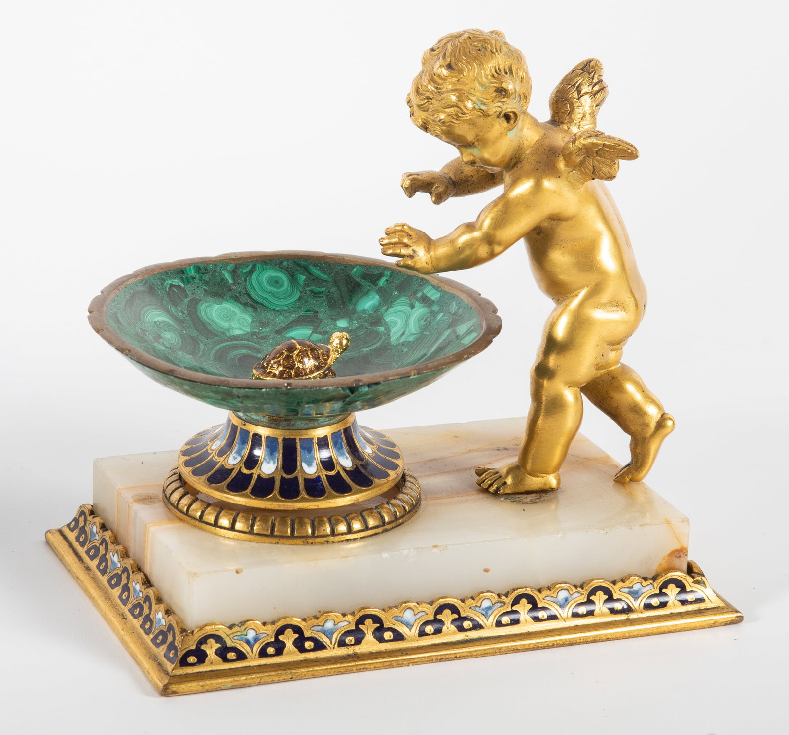 BRONZE PUTTI COMPOTE / DISH (2) PCS. - 4