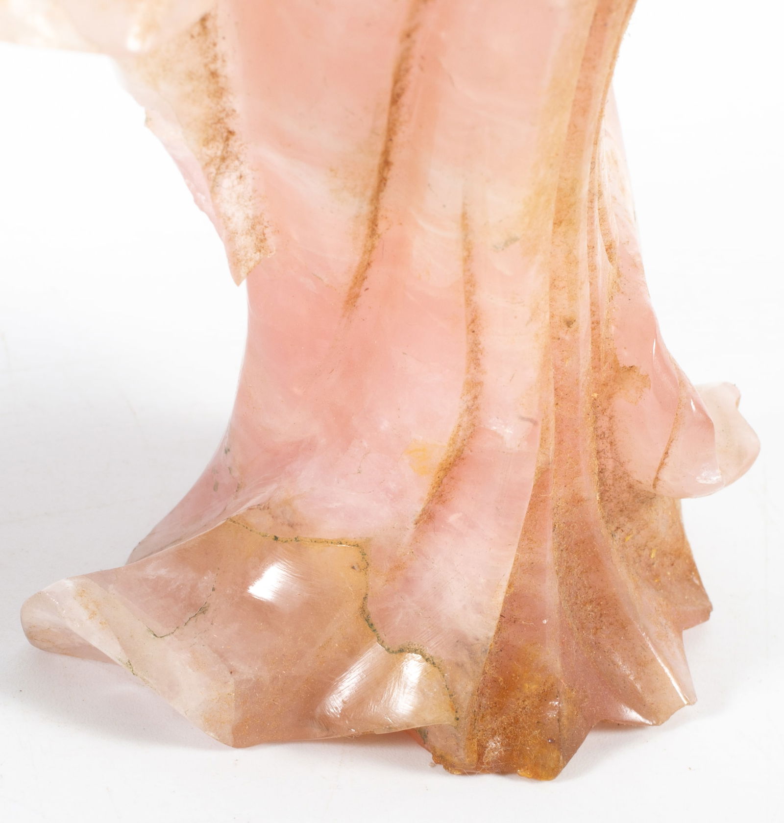 CHINESE ROSE QUARTZ FIGURES (2) - 7