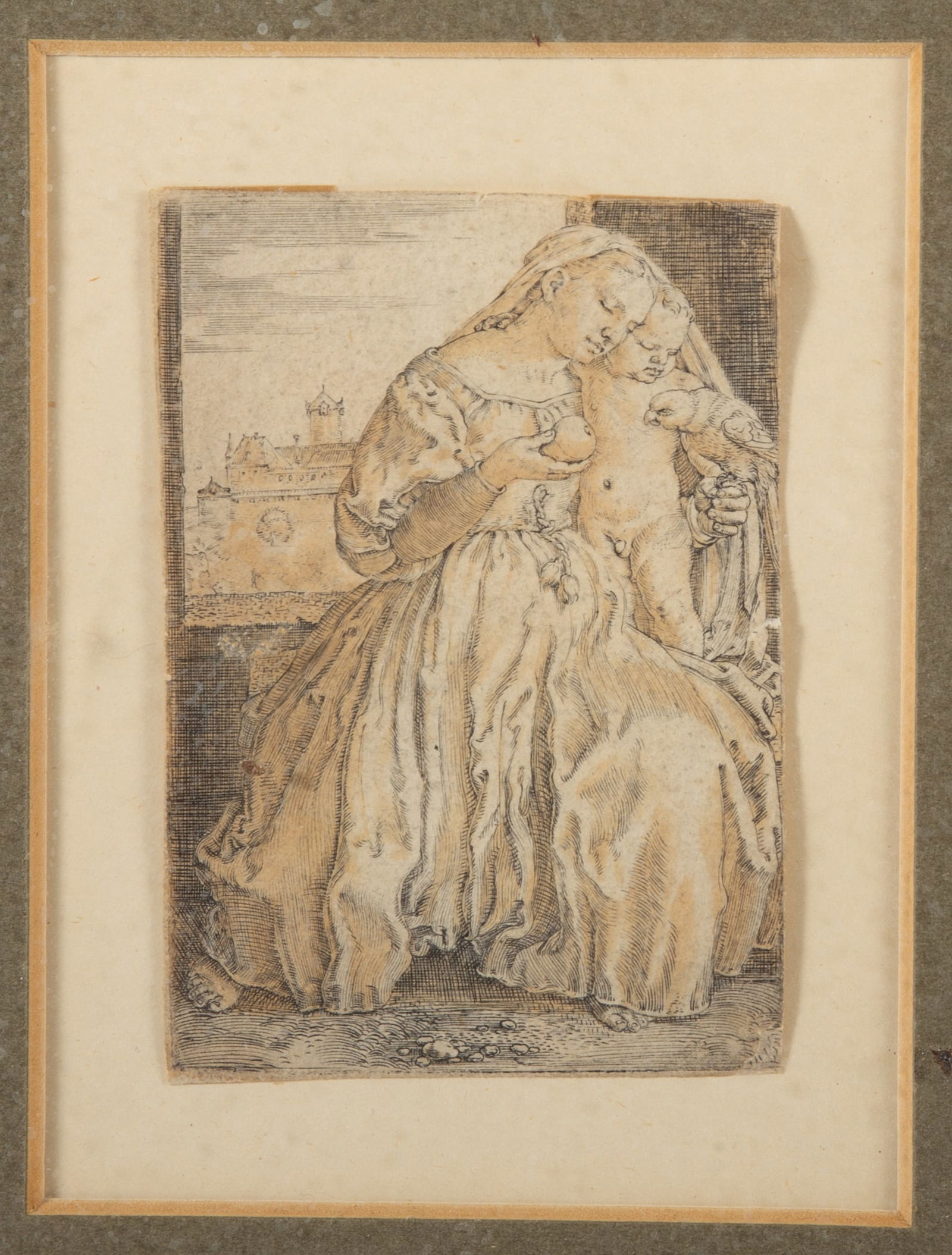 16TH CENTURY ETCHING ON PAPER - 2