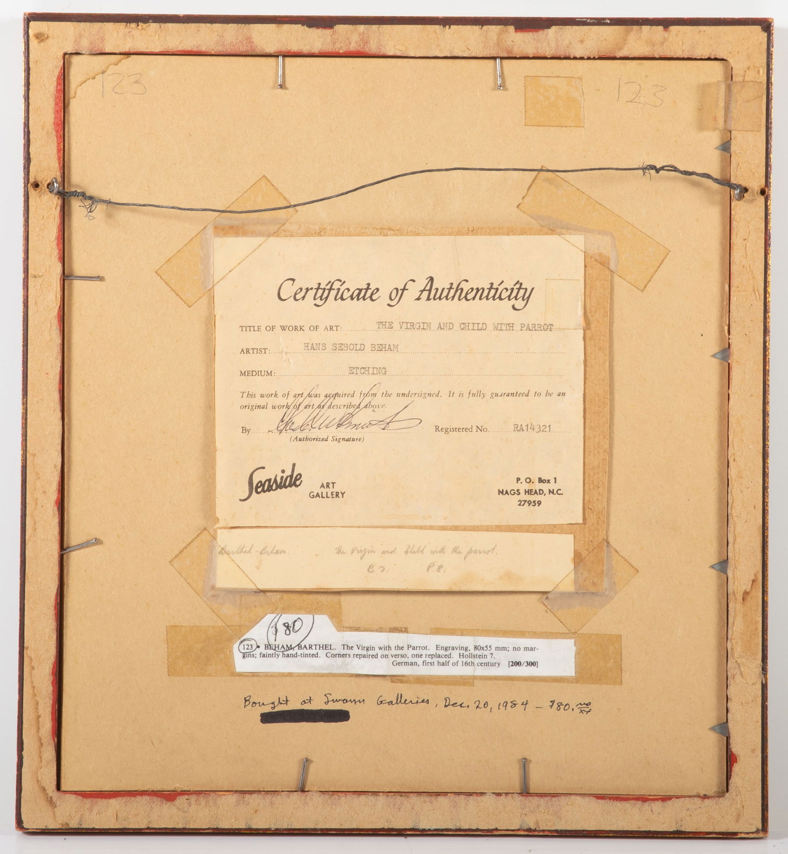 16TH CENTURY ETCHING ON PAPER - 3