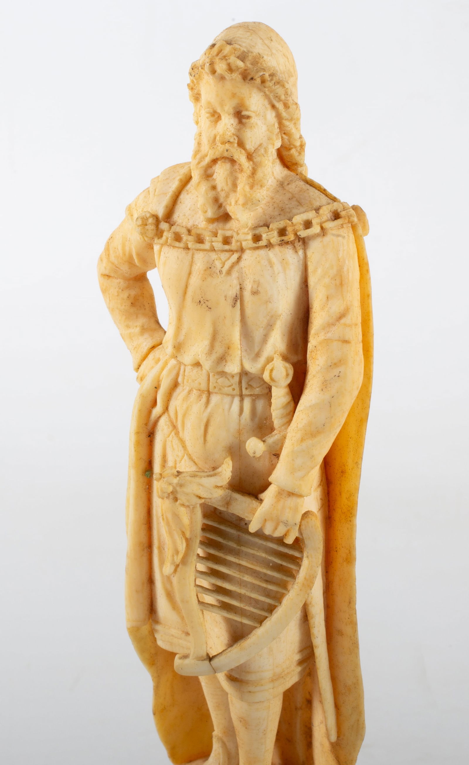 ANTIQUE CARVED BONE FIGURES (2) - 6