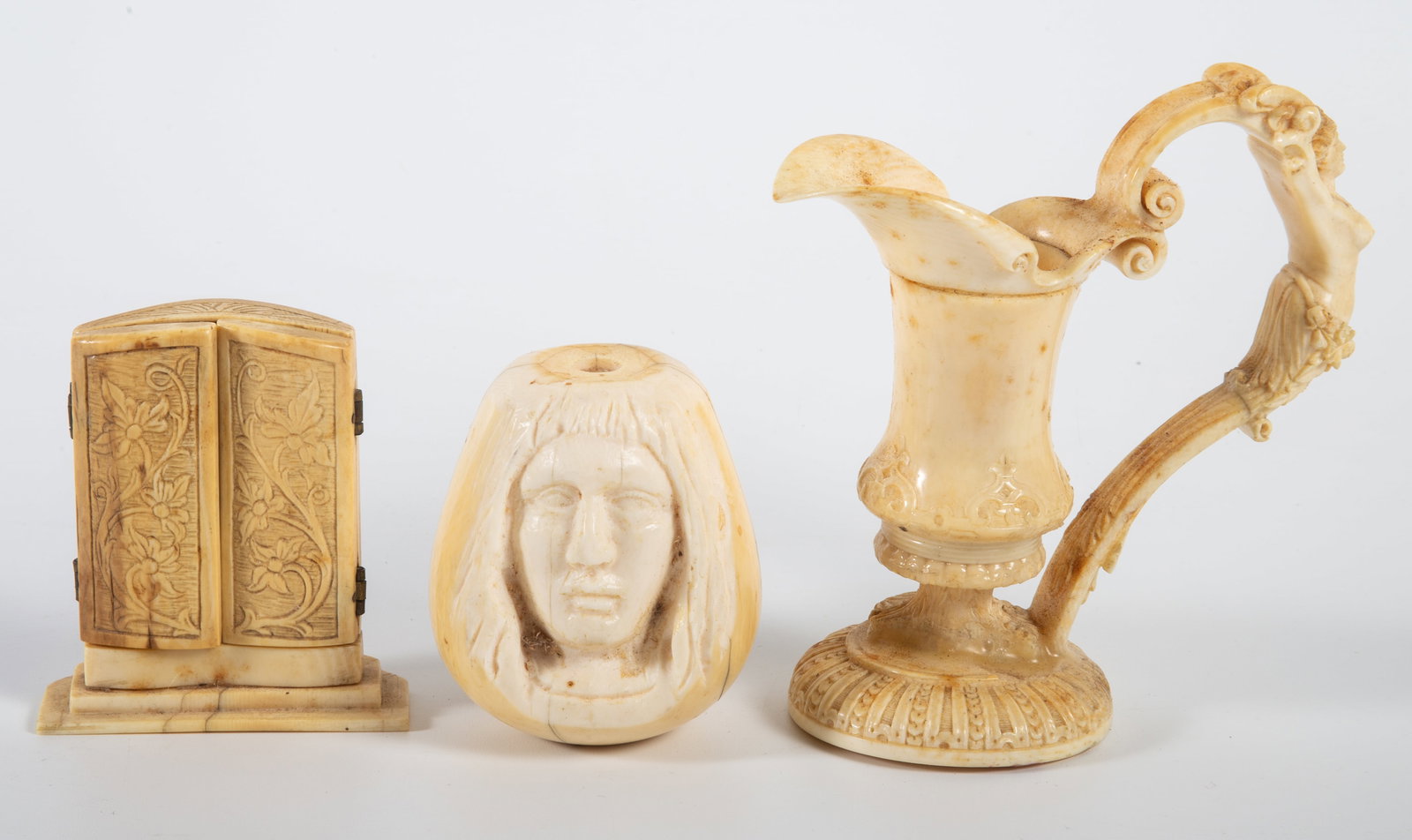 (5) PCS. BONE CARVINGS - 3