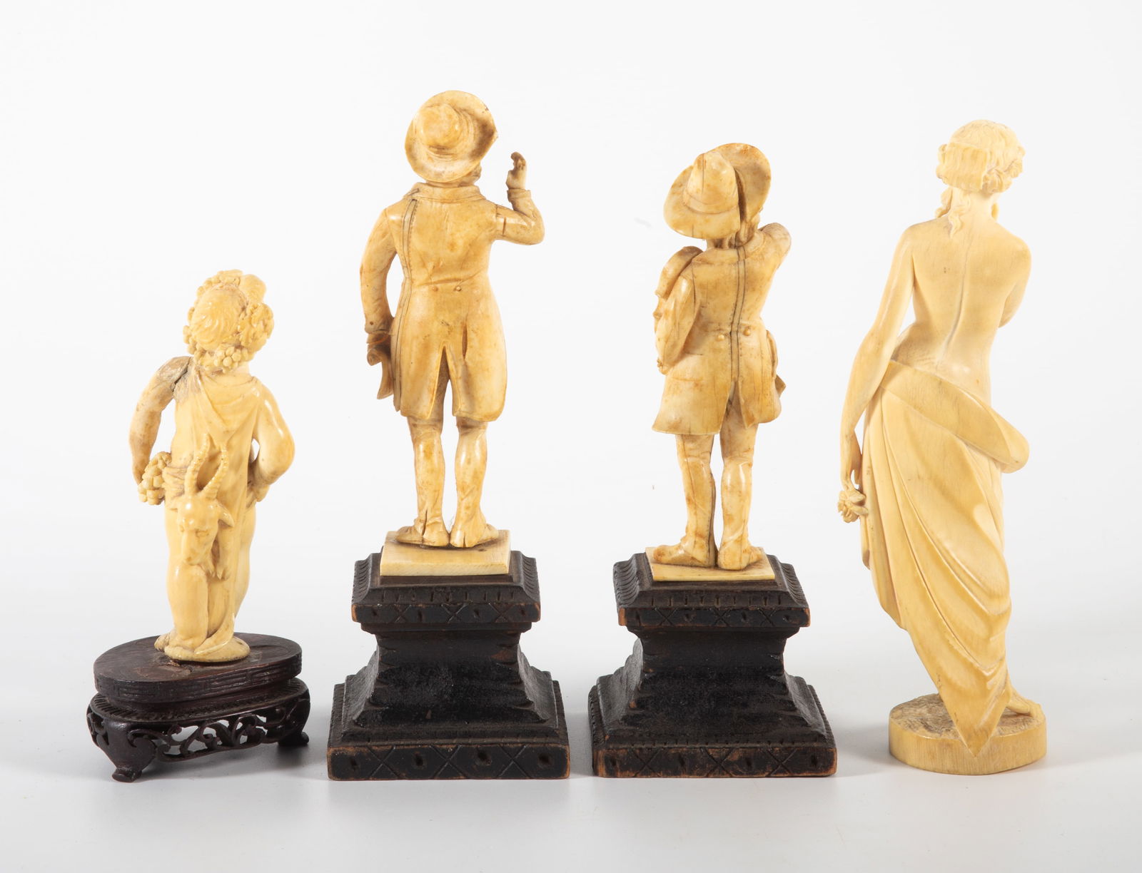 GROUP ANTIQUE BONE CARVINGS - 3