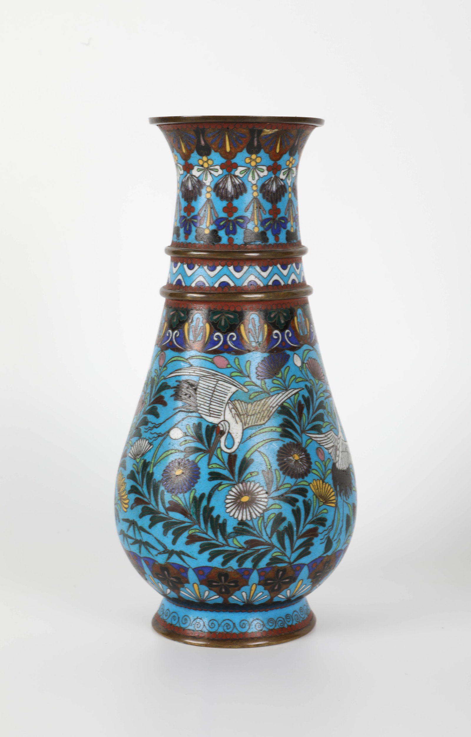 (2) CLOISONNE VASES - 2