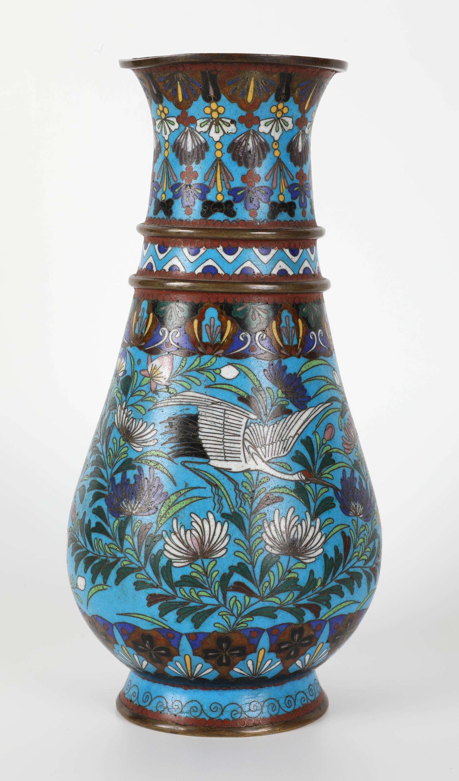 (2) CLOISONNE VASES - 4