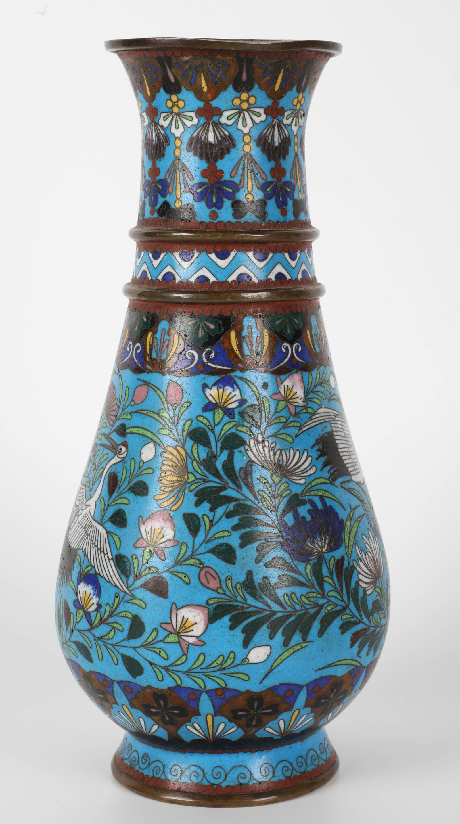 (2) CLOISONNE VASES - 5