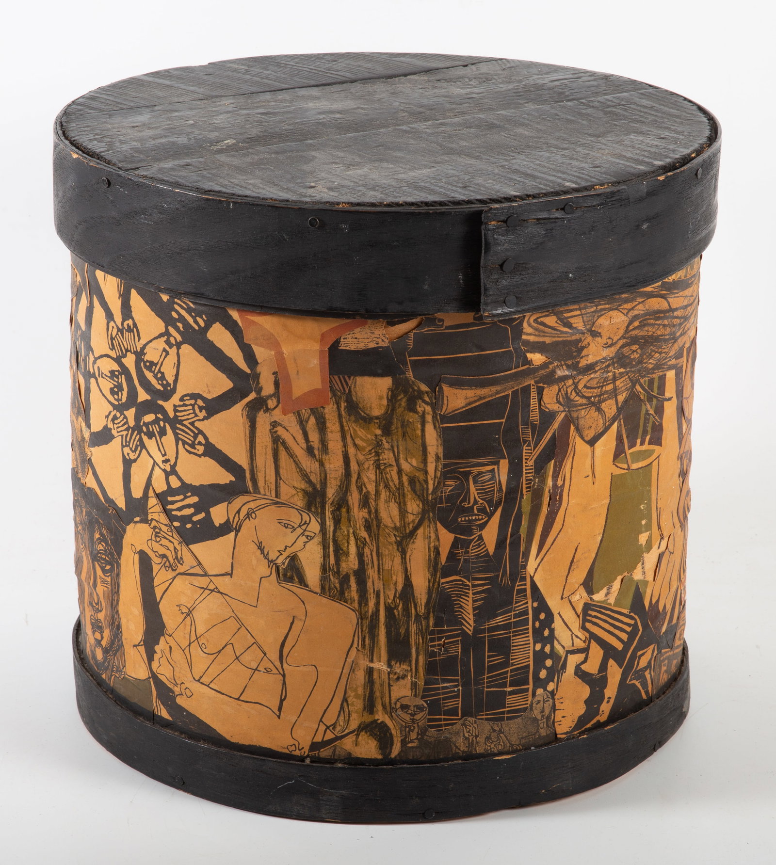 EXPRESSIONIST DECOUPAGED CHEESE BOX - 2