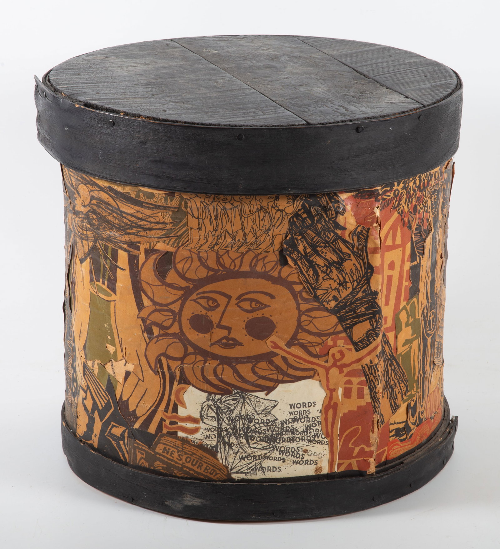 EXPRESSIONIST DECOUPAGED CHEESE BOX - 3