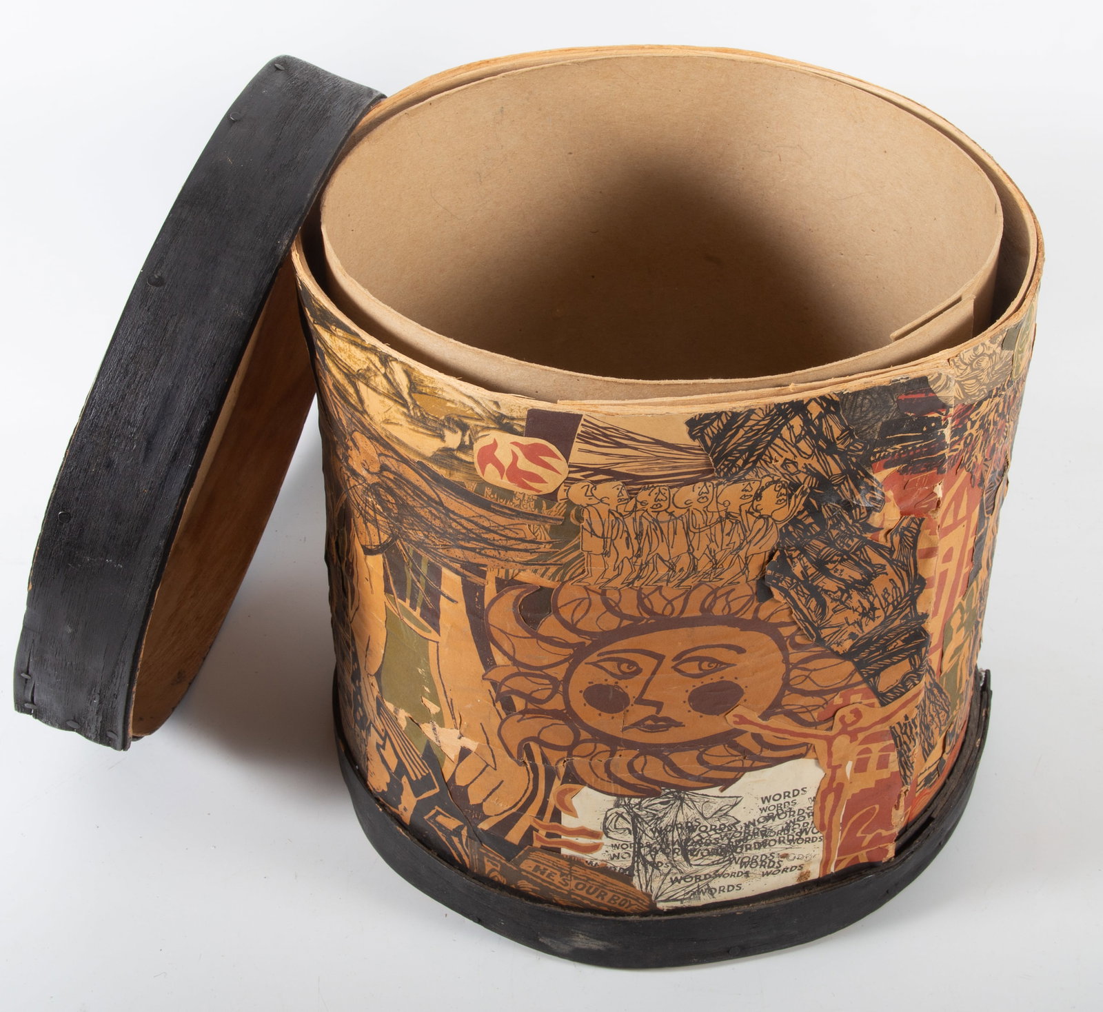 EXPRESSIONIST DECOUPAGED CHEESE BOX - 4