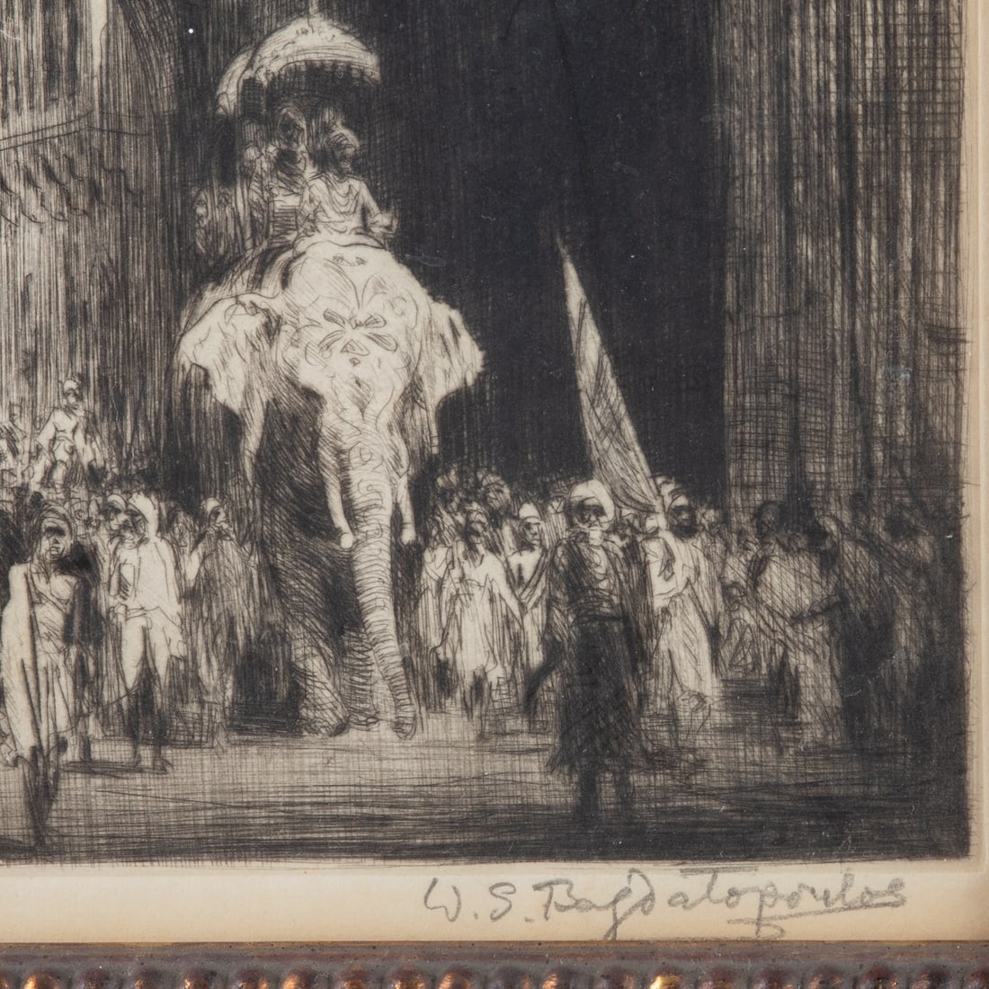 ELEPHANTS at ARCHWAY ETCHING - 3