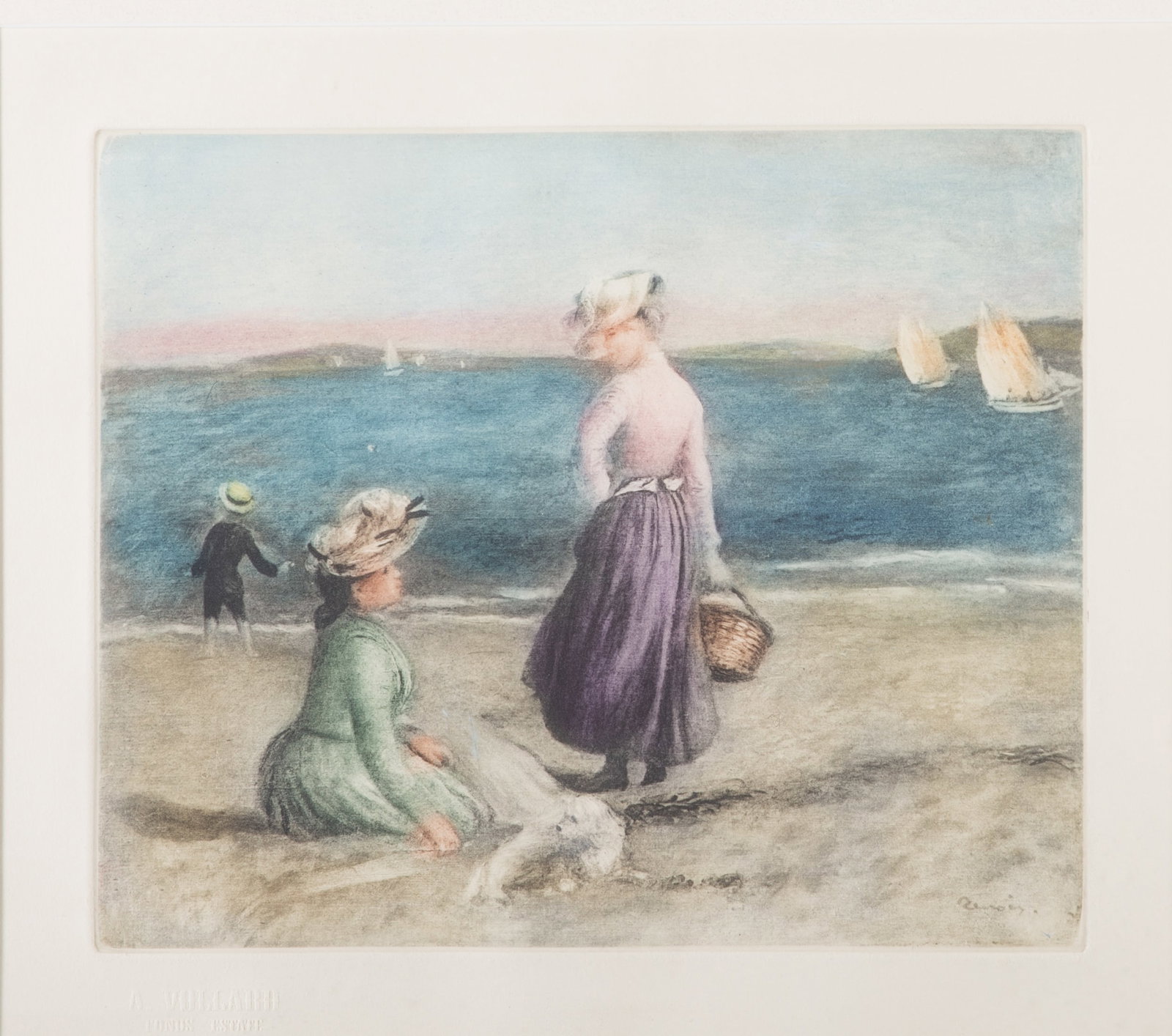 RENOIR COLORED ETCHING - 2