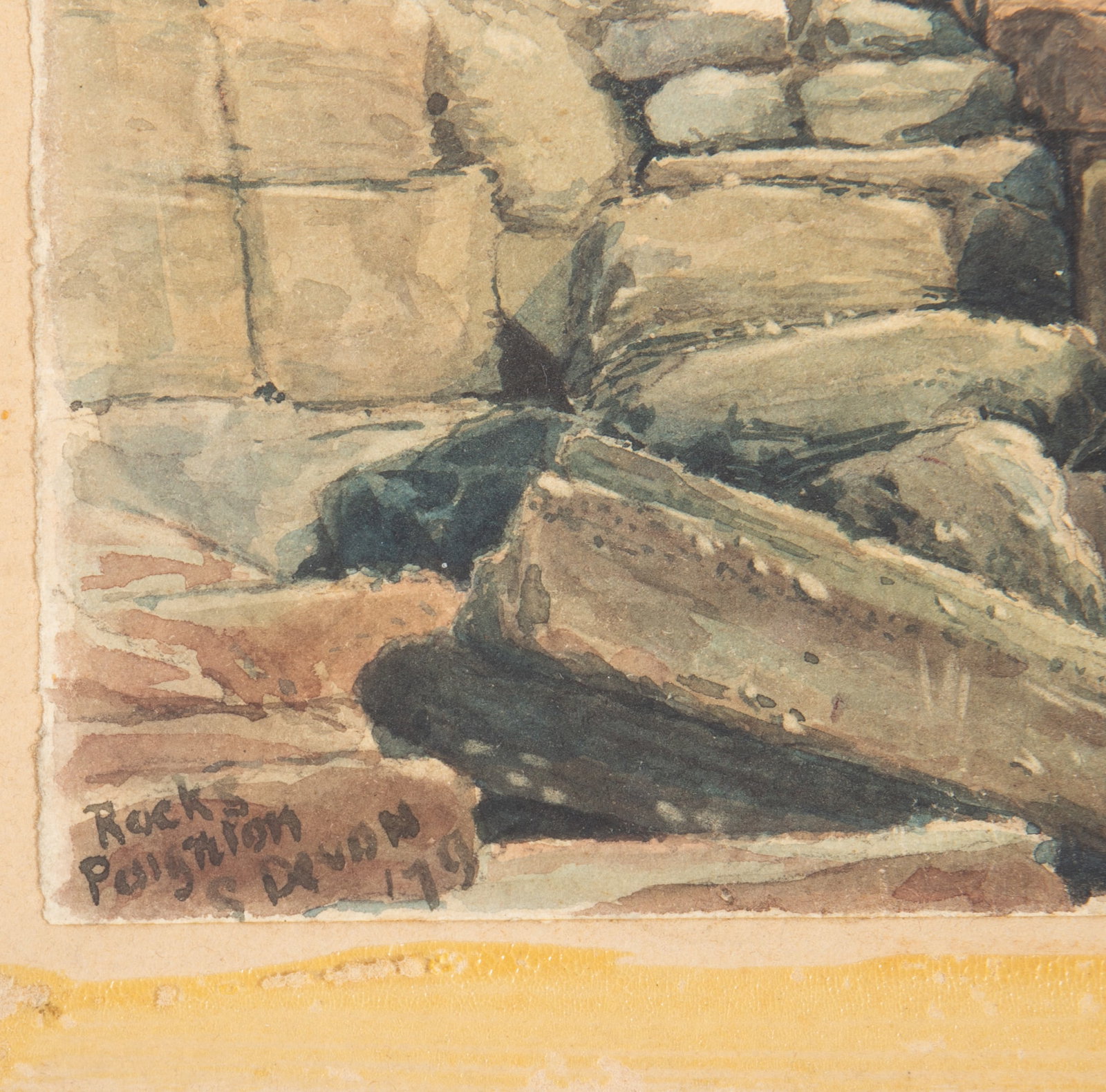 (2) WATERCOLORS ROCKS at DEVON - 5