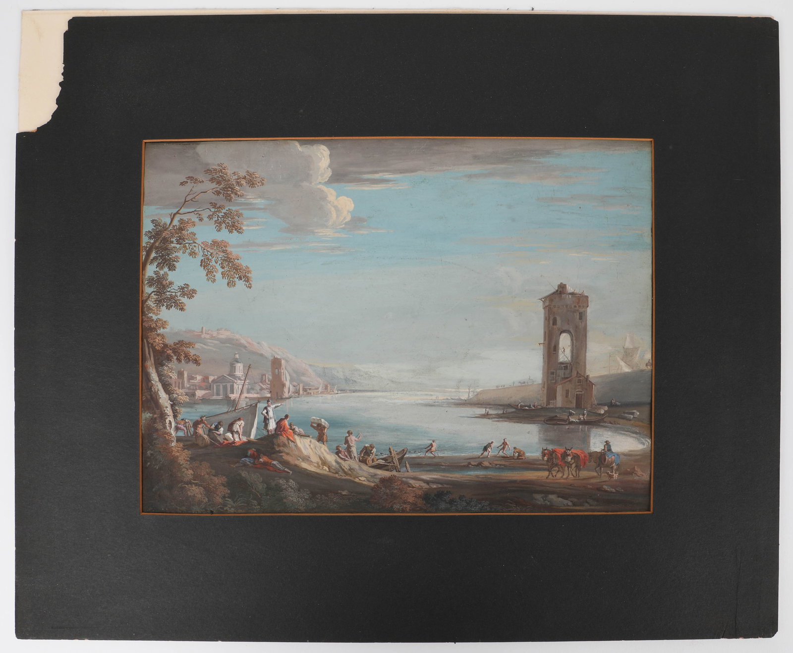 GOUACHE ITALIAN LAKE - GUARDI (1 of 8)