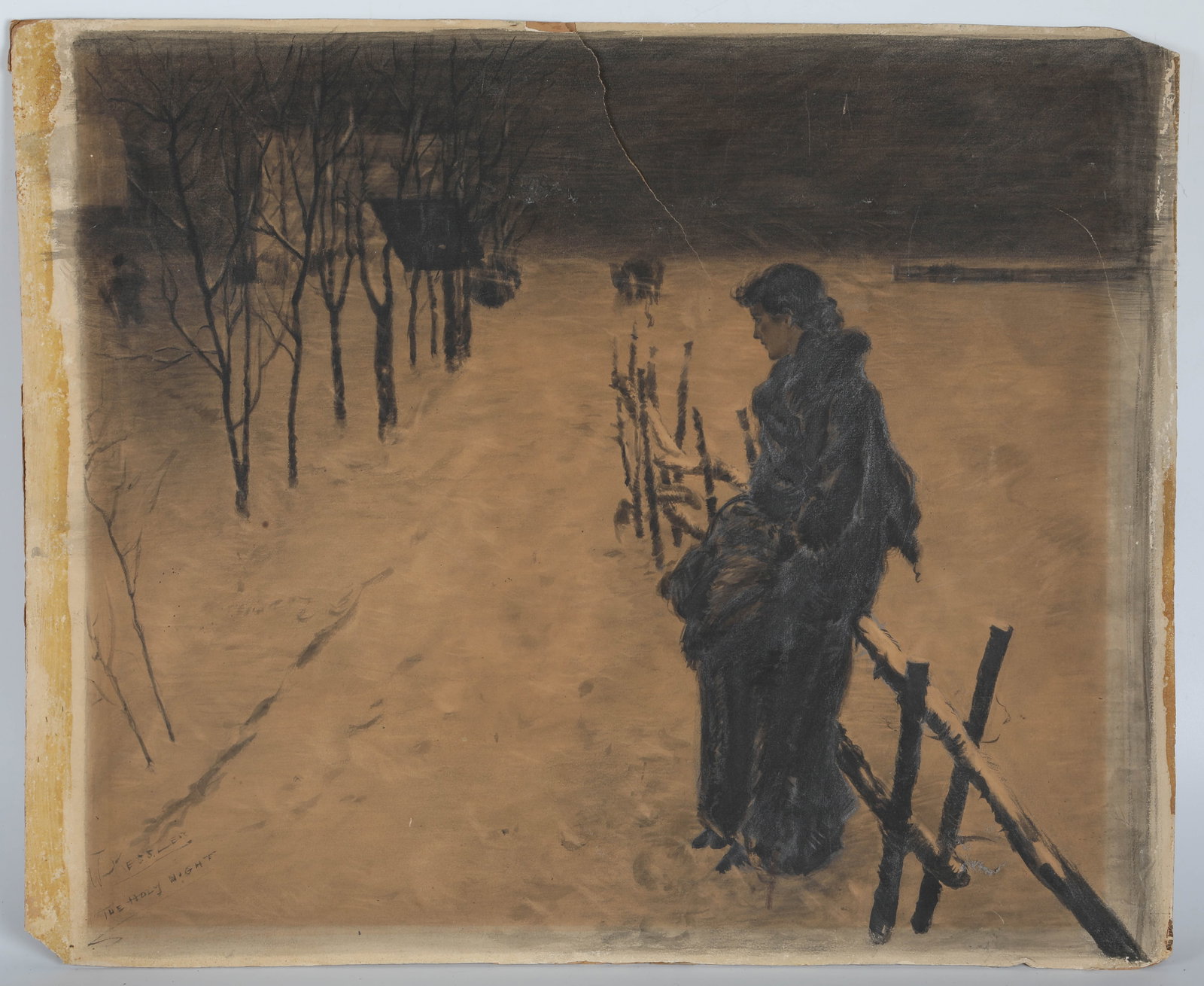 W. KESSLER "THE HOLY NIGHT" PASTEL (1 of 6)