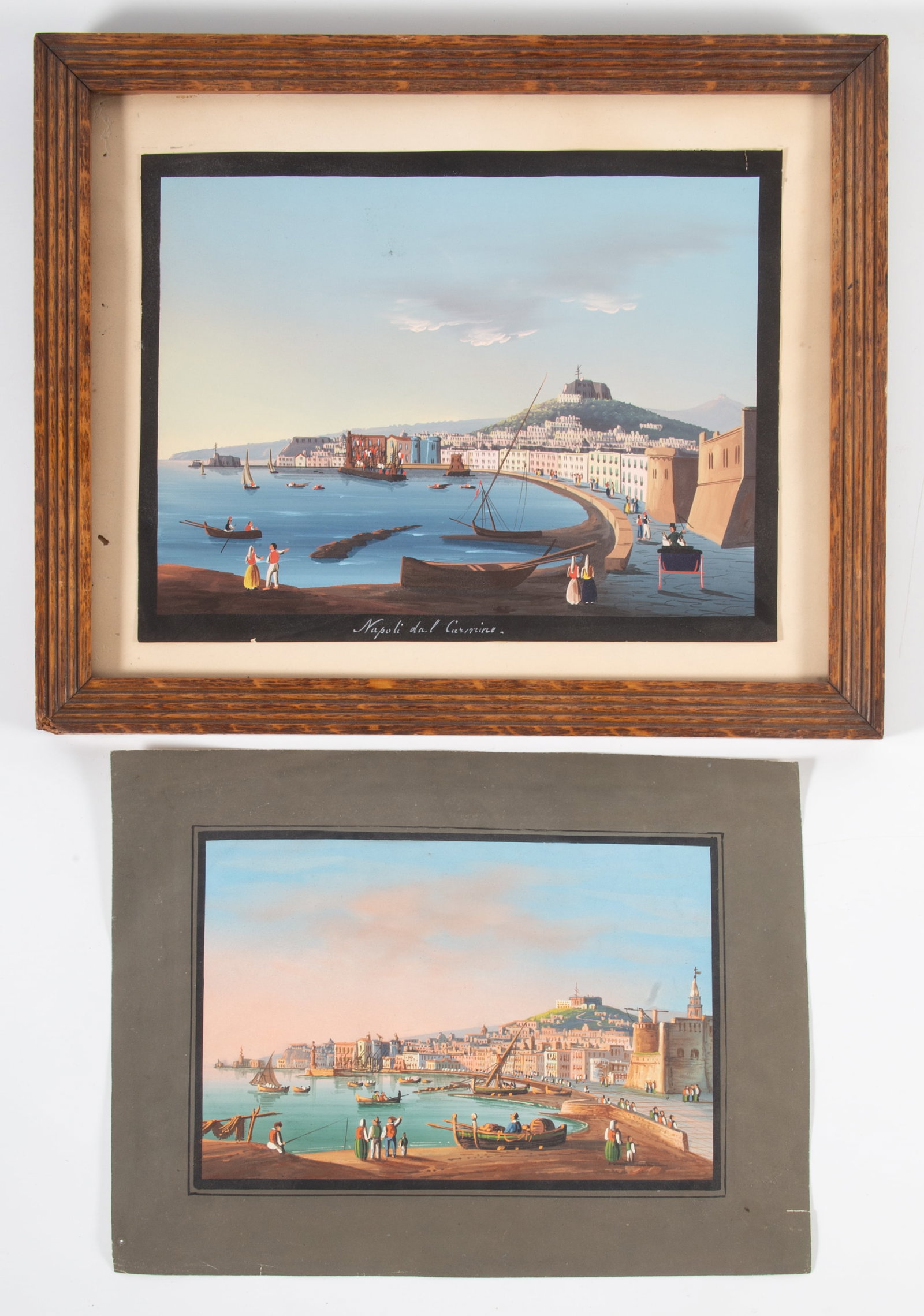 (2) ITALIAN GOUACHE PAINTINGS (1 of 4)
