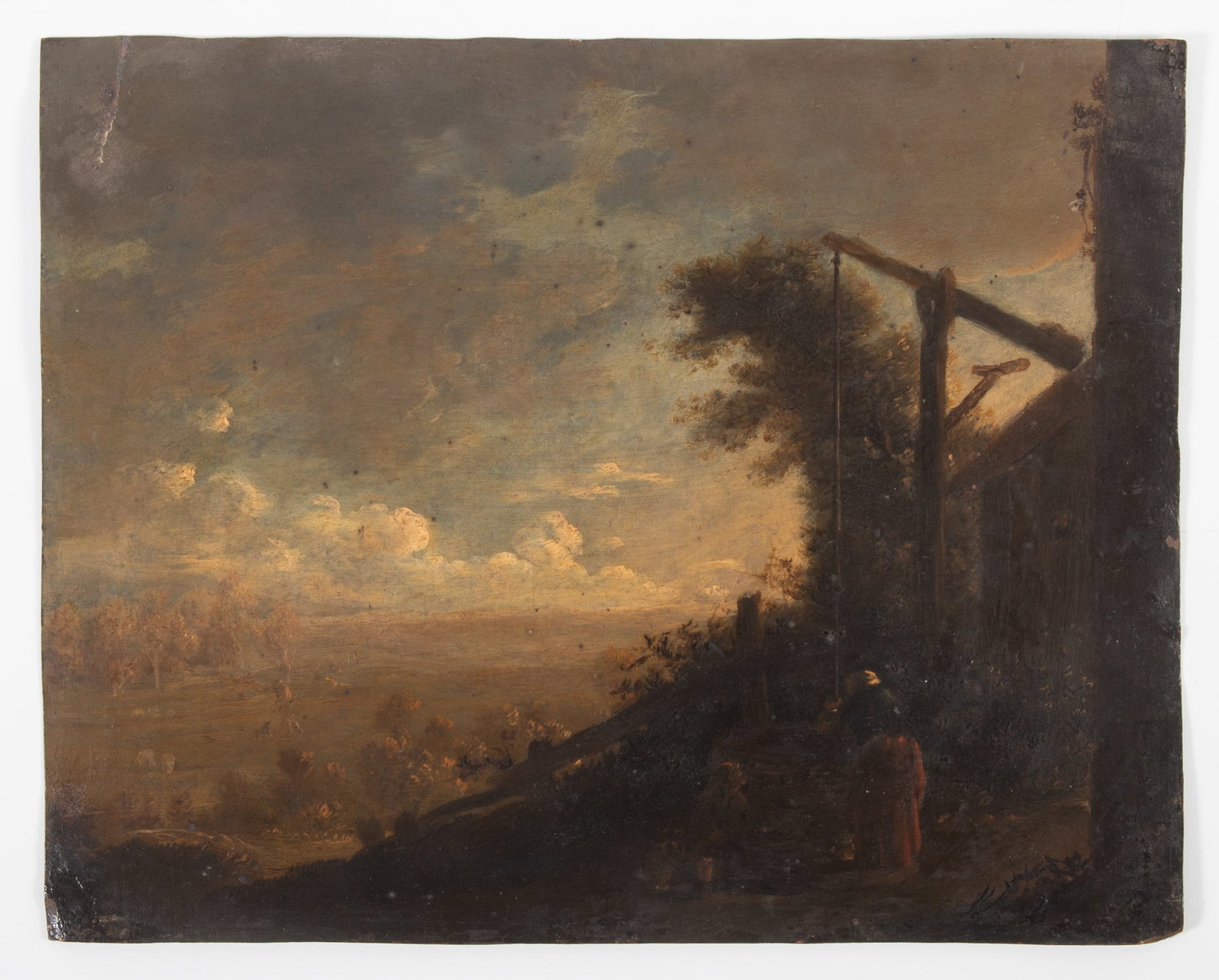 DUTCH OIL PAINTING ON COPPER (1 of 3)