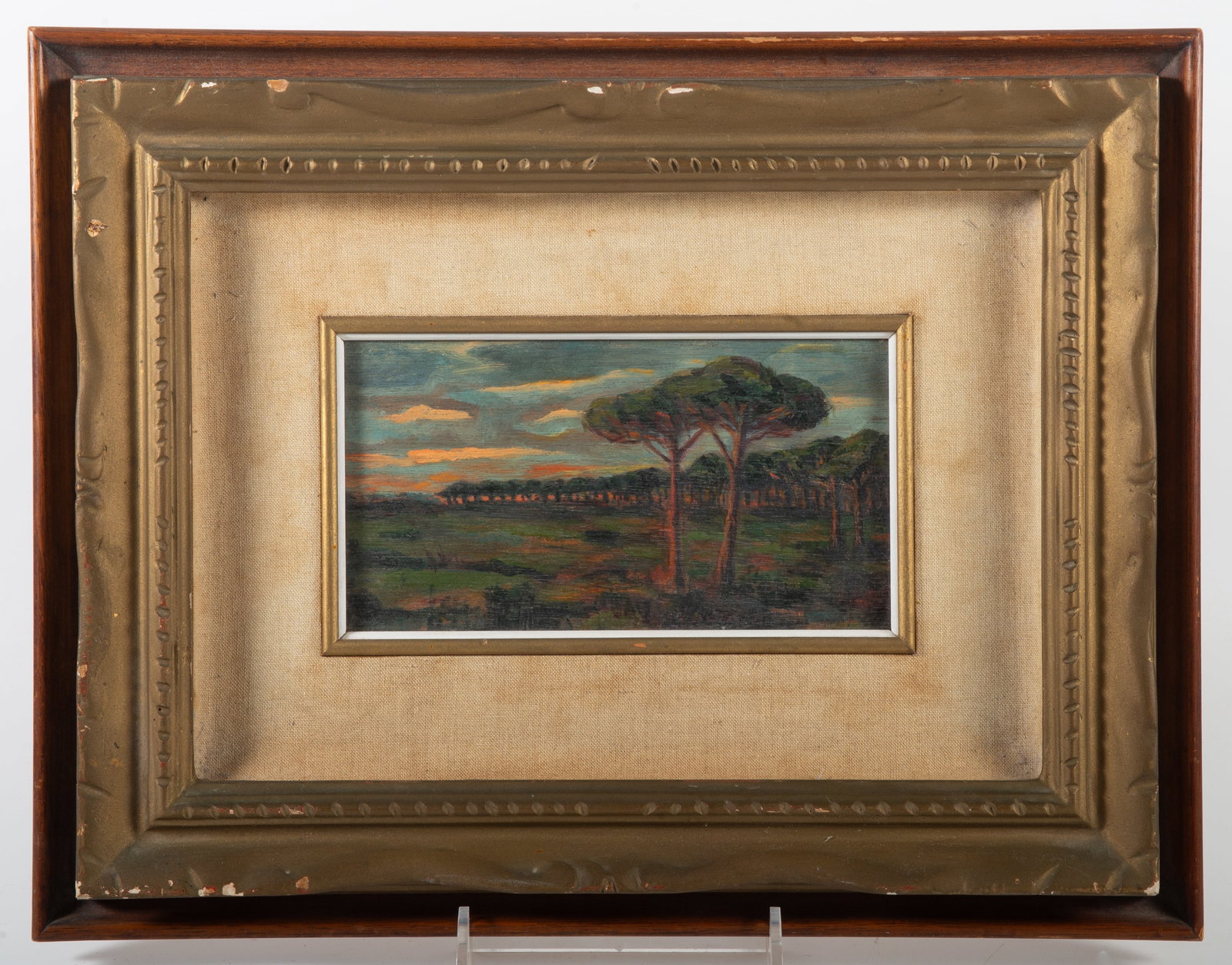 IMPRESSIONIST OIL PAINTING ON PANEL (1 of 3)