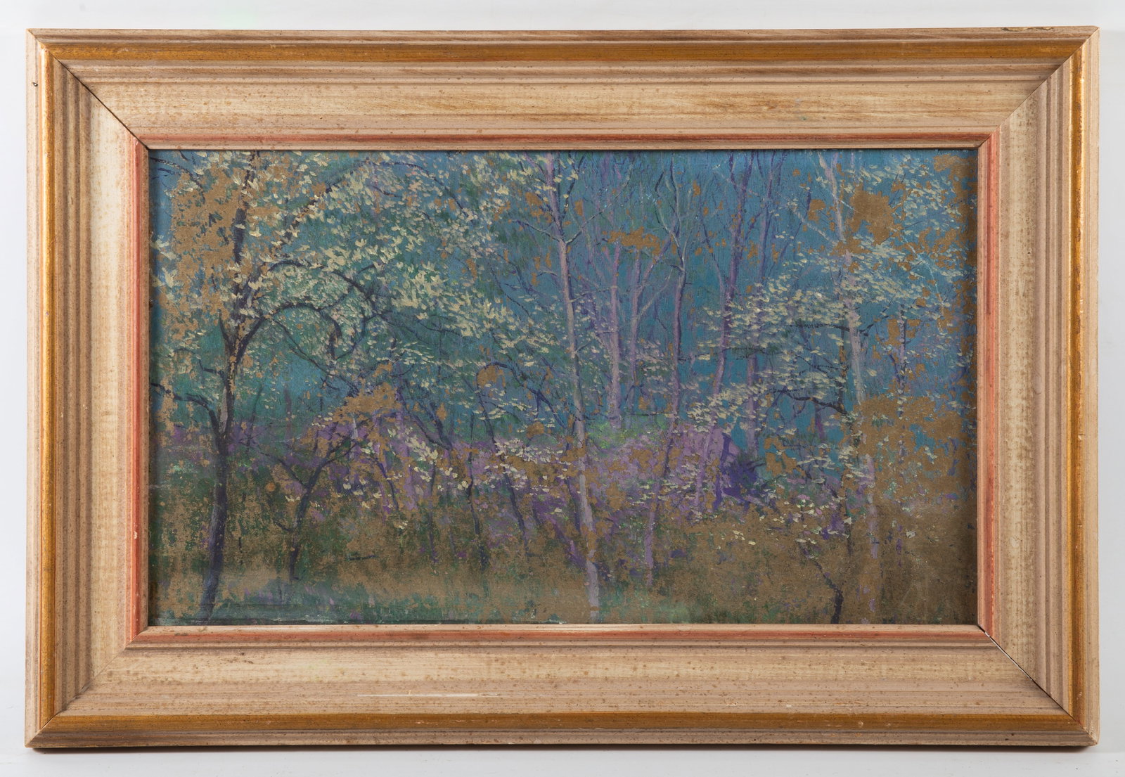 IMPRESSIONIST WOOD SCENE PAINTING (1 of 3)