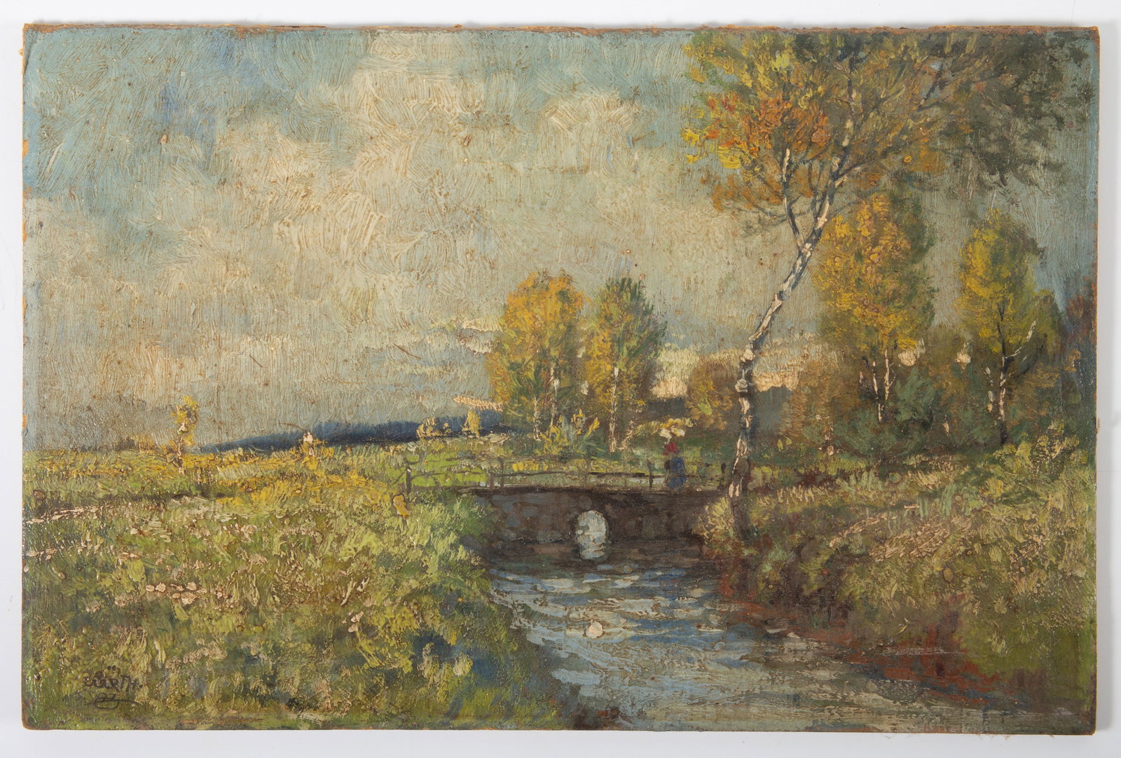 IMPRESSIONIST PAINTING ON BOARD (1 of 3)