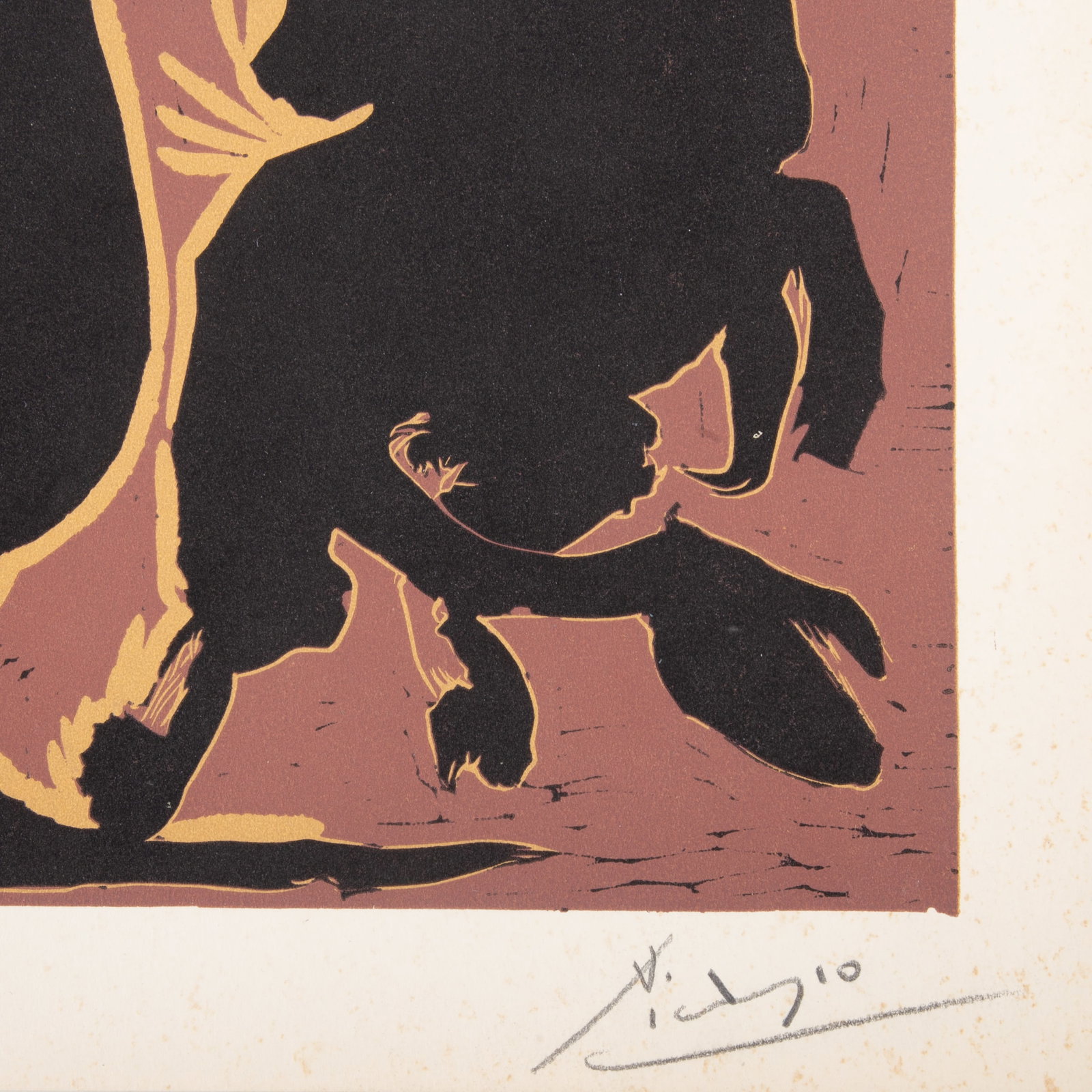 PICASSO PENCIL SIGNED PRINT - 2