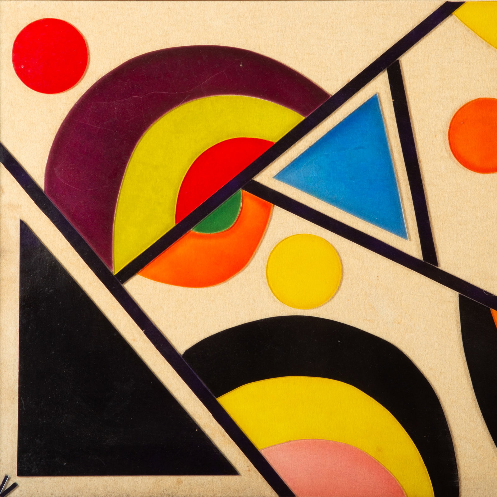 ACRYLIC ON PANEL ABSTRACTION - 2